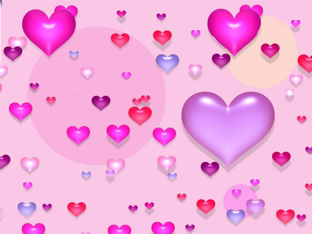 Cute Hearts Desktop Wallpapers