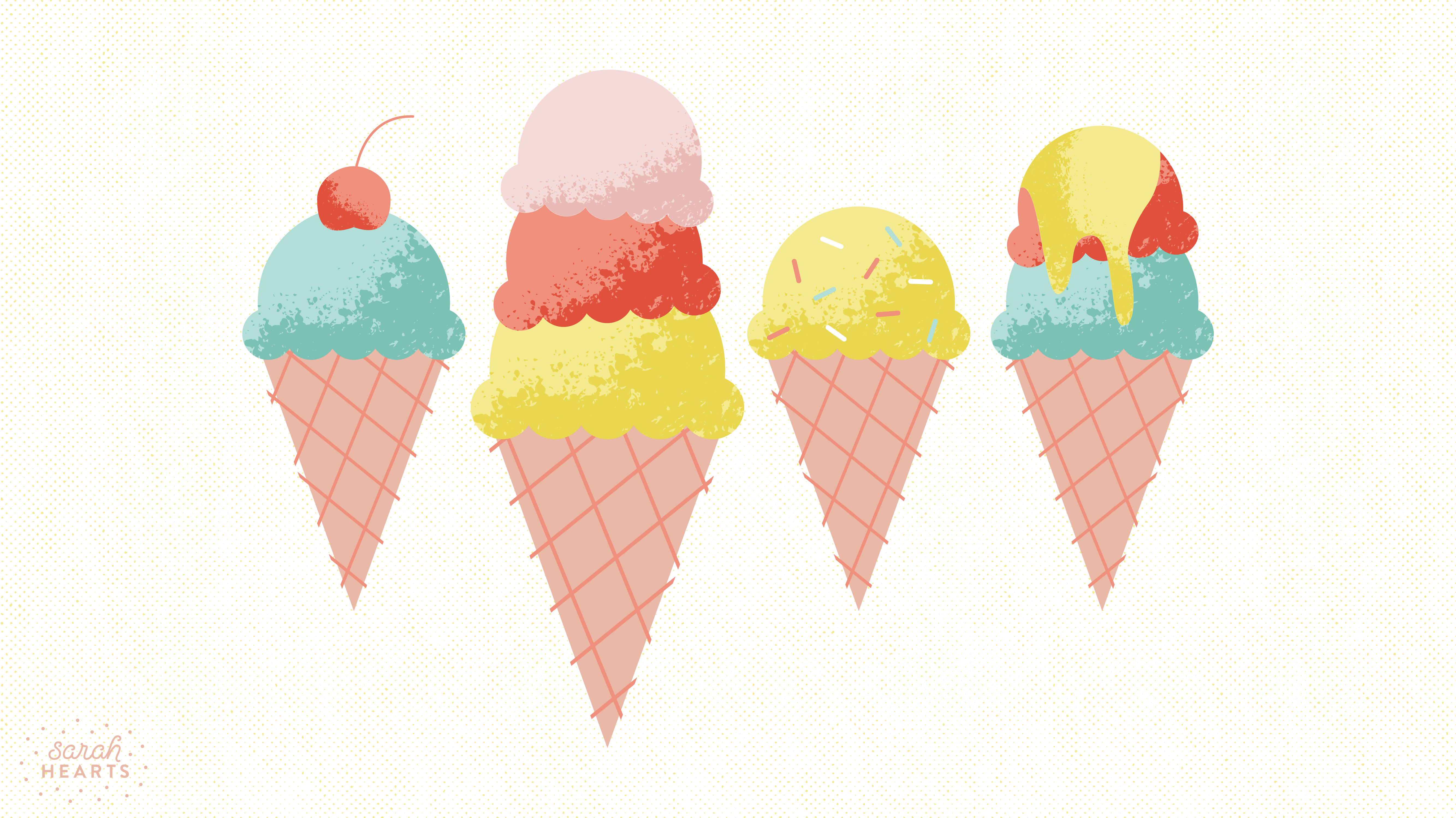 Cute Ice Cream Desktop Wallpapers