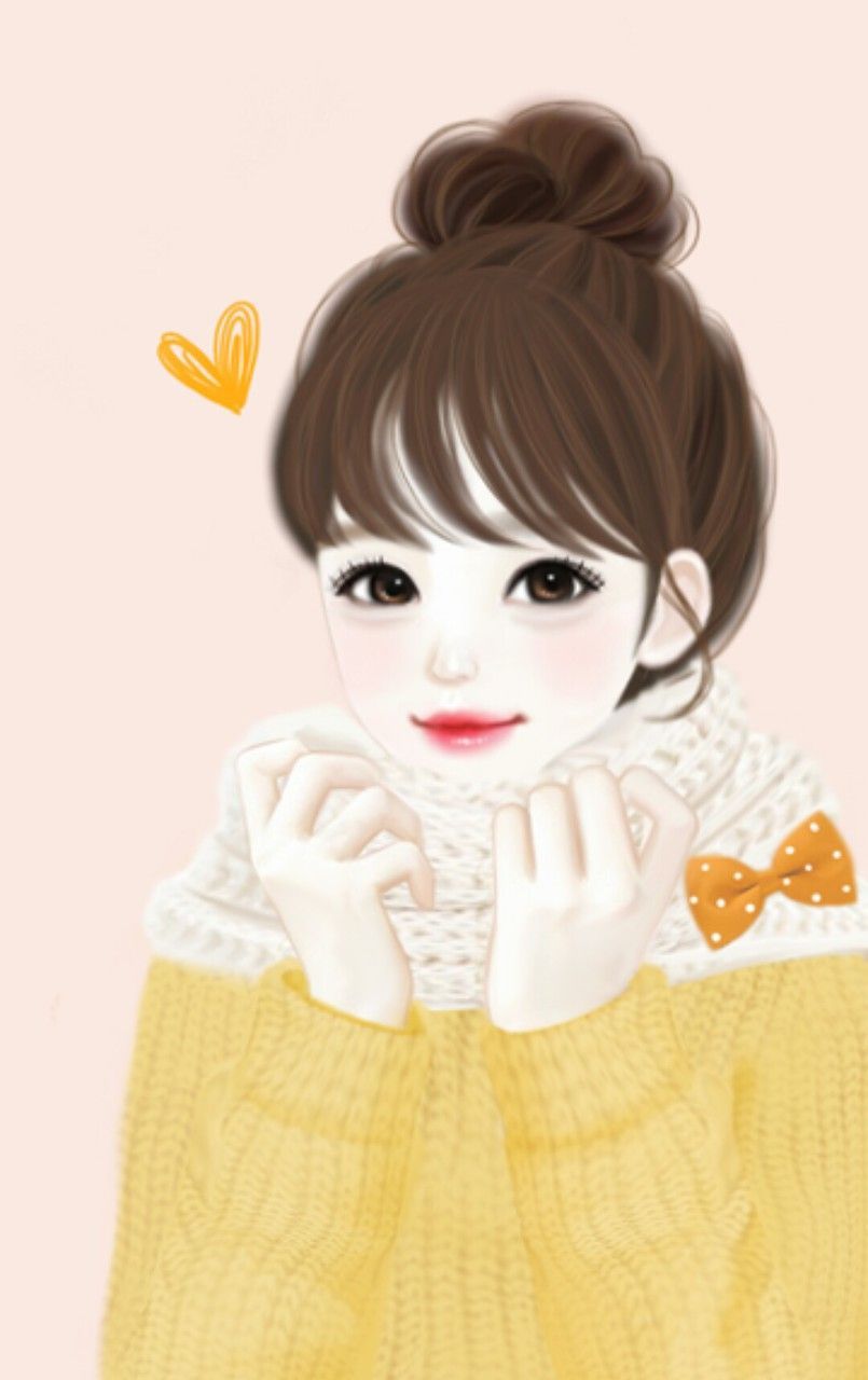 Cute Lovely Girl CartoonWallpapers