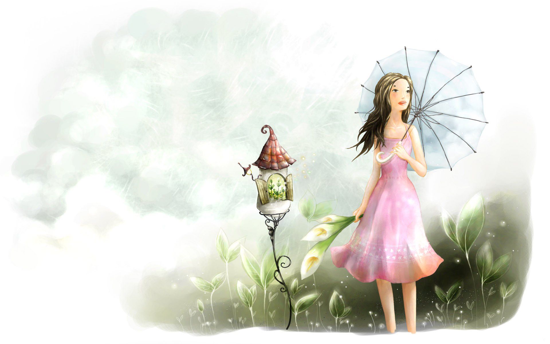 Cute Lovely Girl CartoonWallpapers