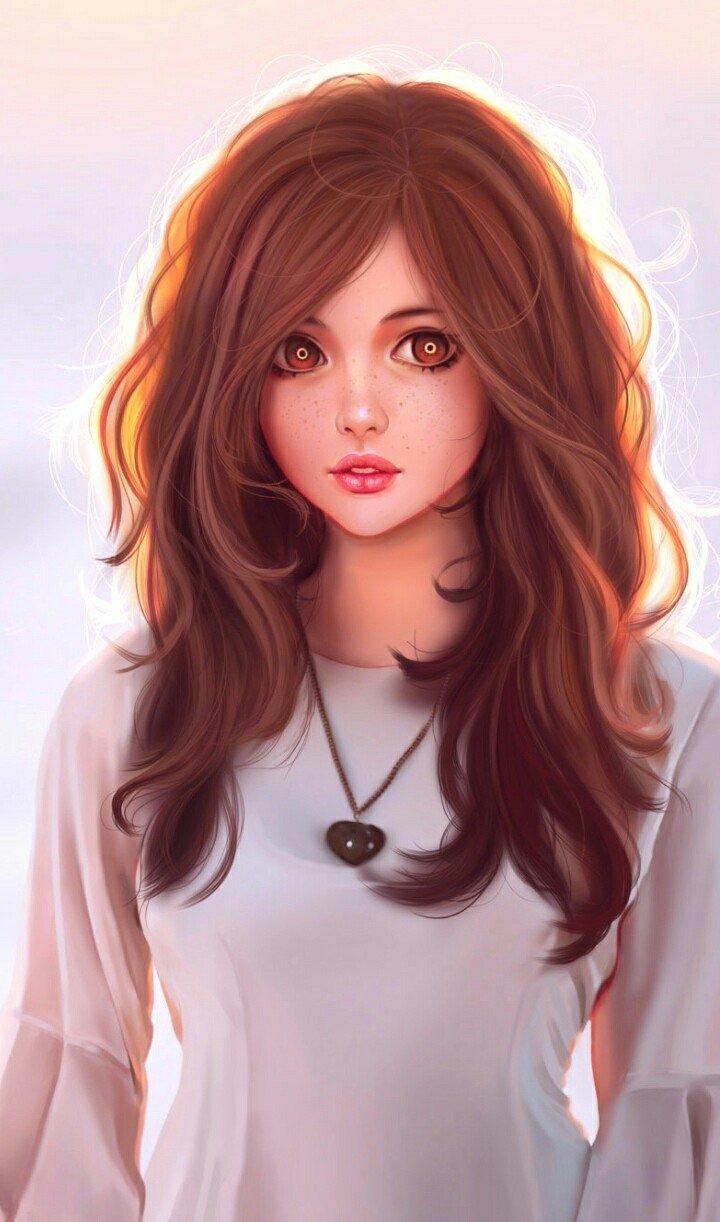 Cute Lovely Girl CartoonWallpapers