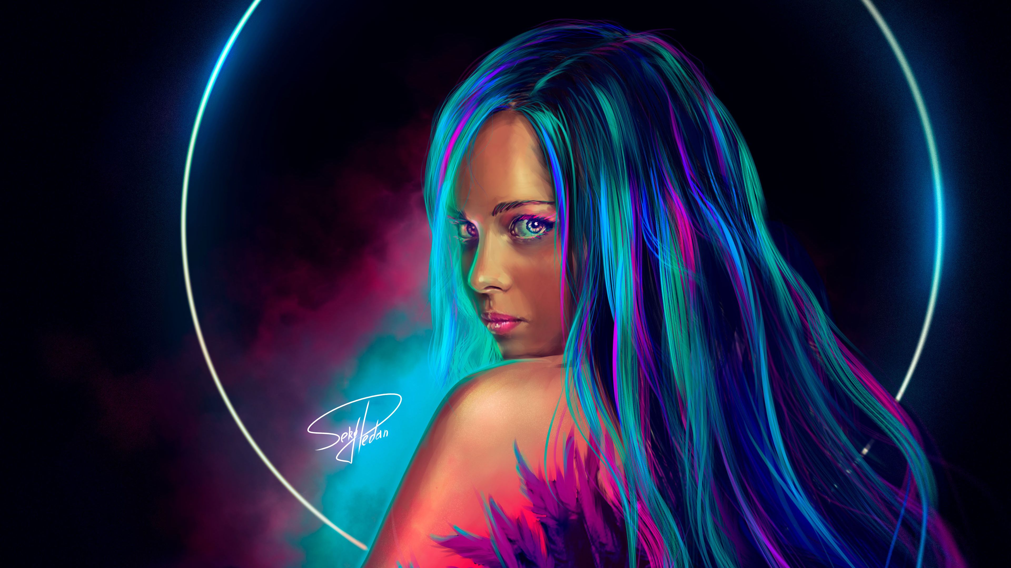 Cute Neon Art Wallpapers