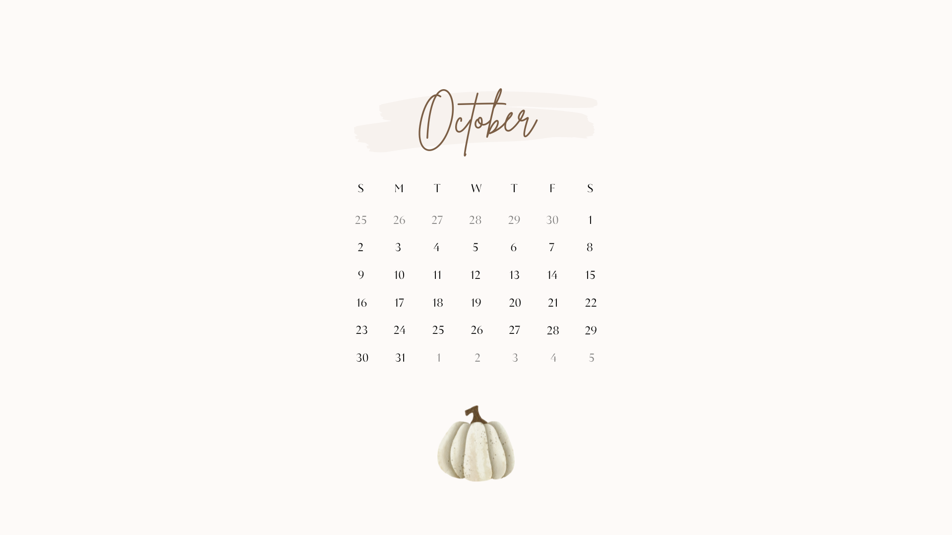 Cute October Desktop Wallpapers