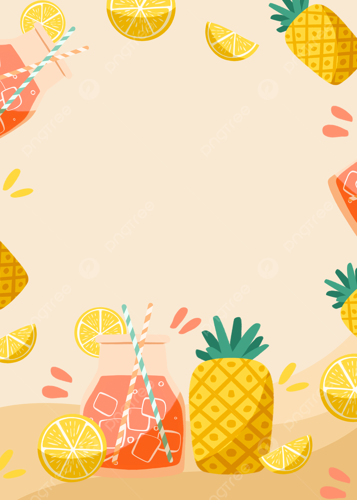 Cute Pineapple BeachWallpapers