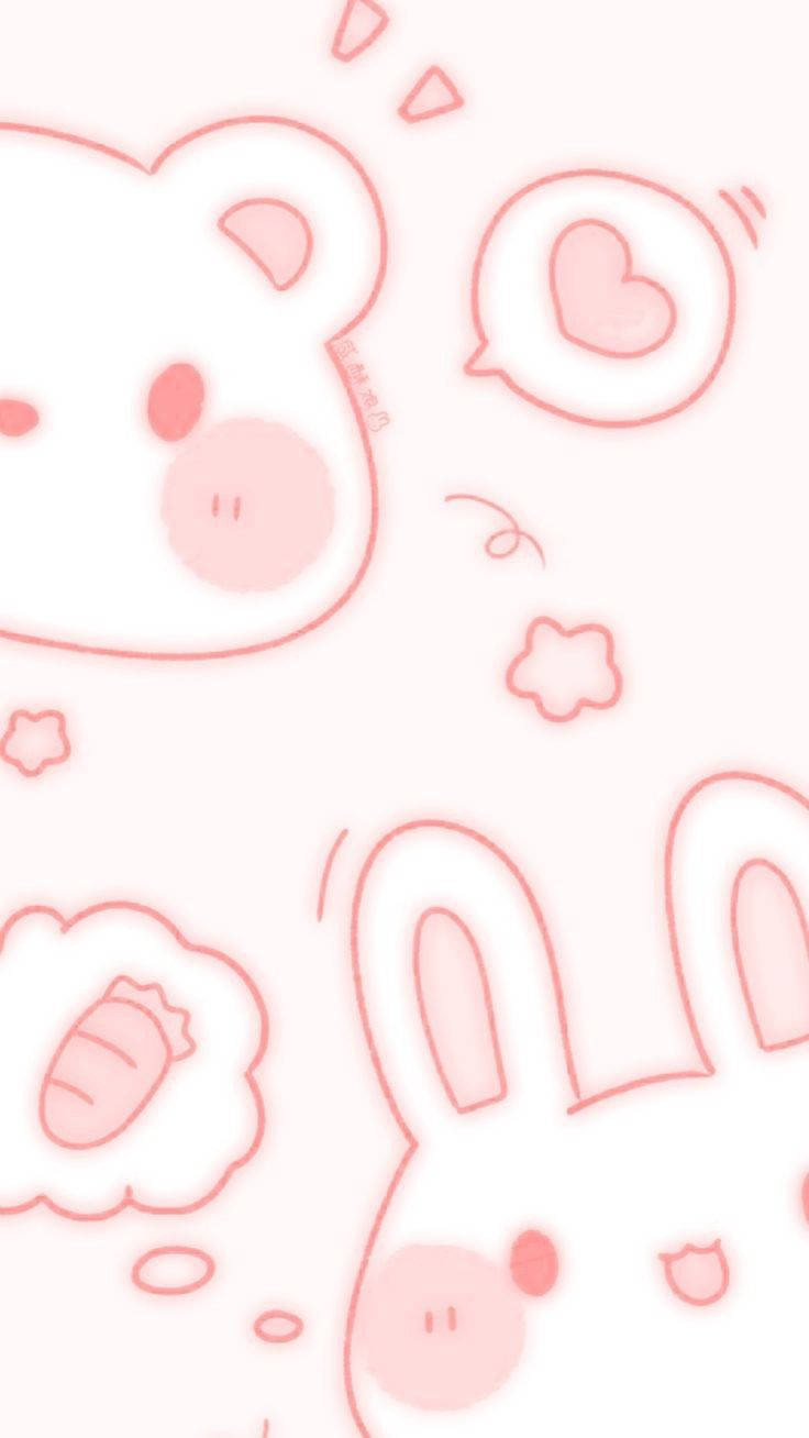 Cute Pink Bunny Wallpapers