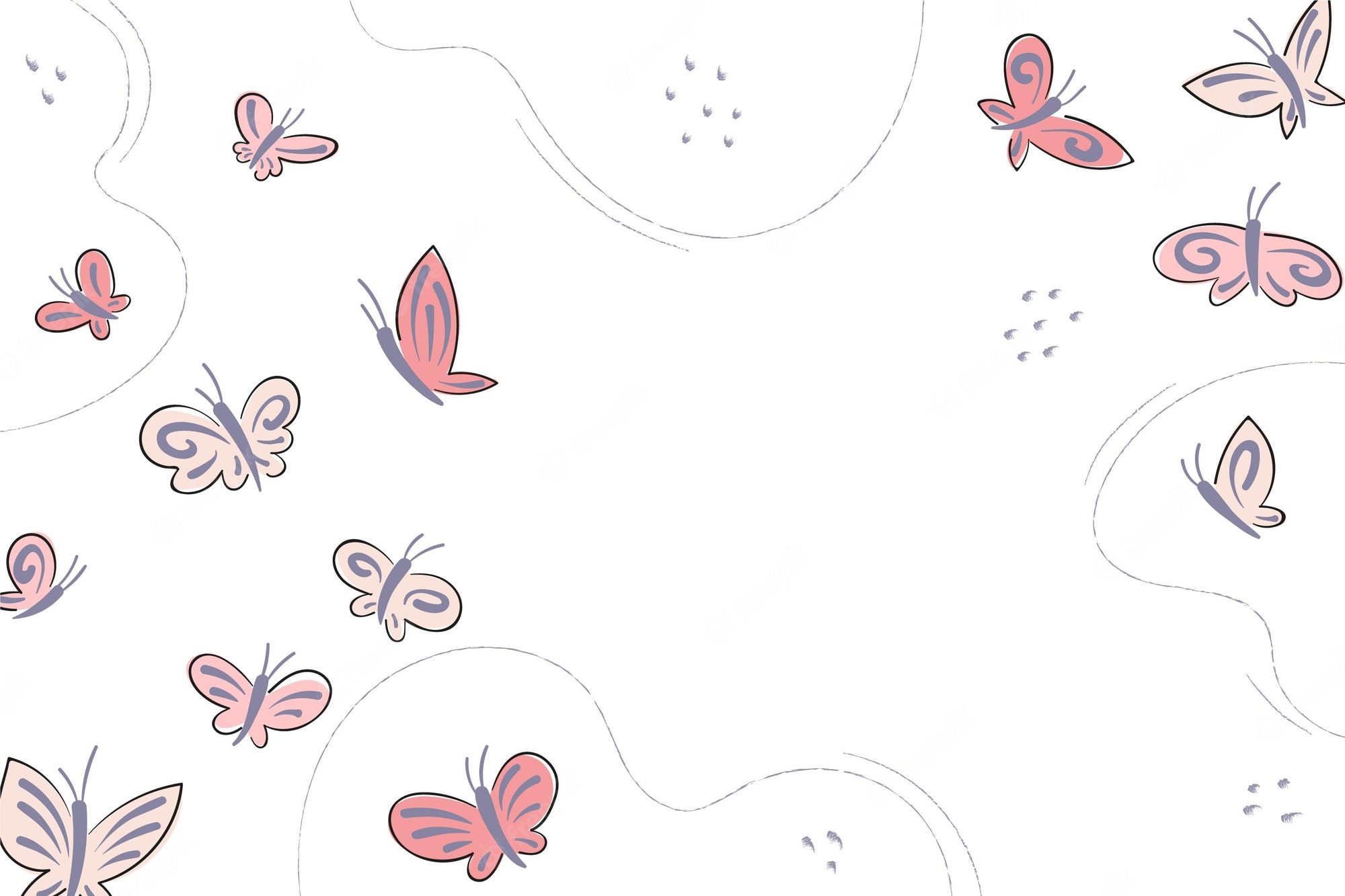 Cute Pink Butterfly Wallpapers