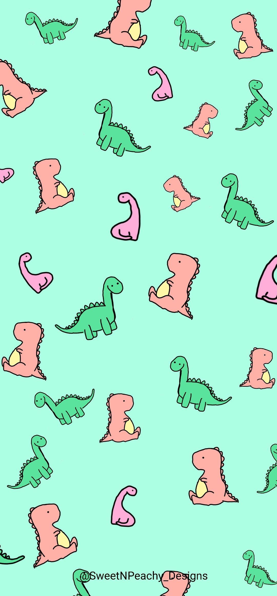 Cute Pink Dinosaur Wallpapers