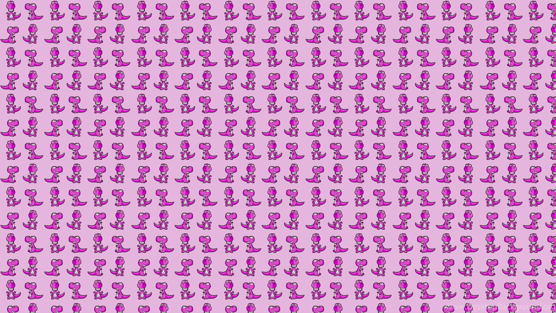 Cute Pink Dinosaur Wallpapers