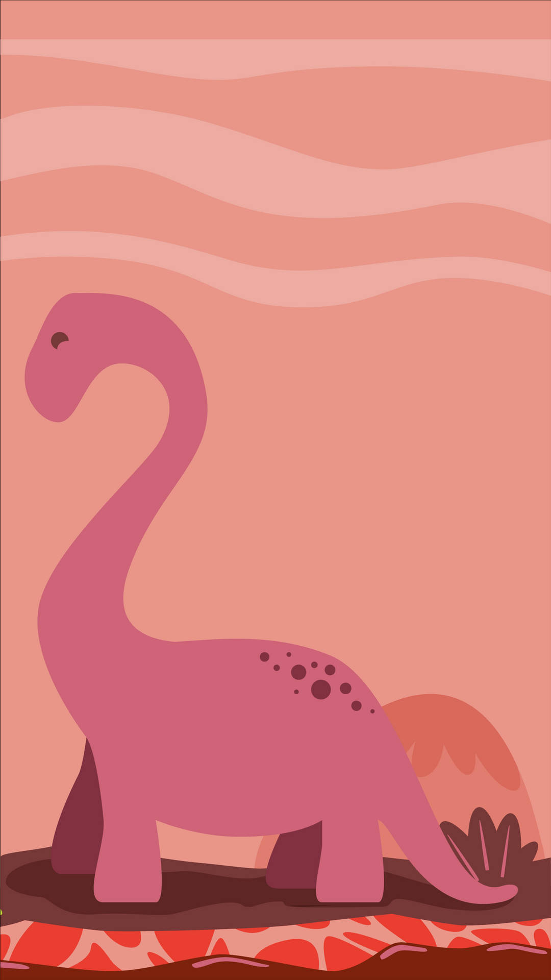 Cute Pink Dinosaur Wallpapers