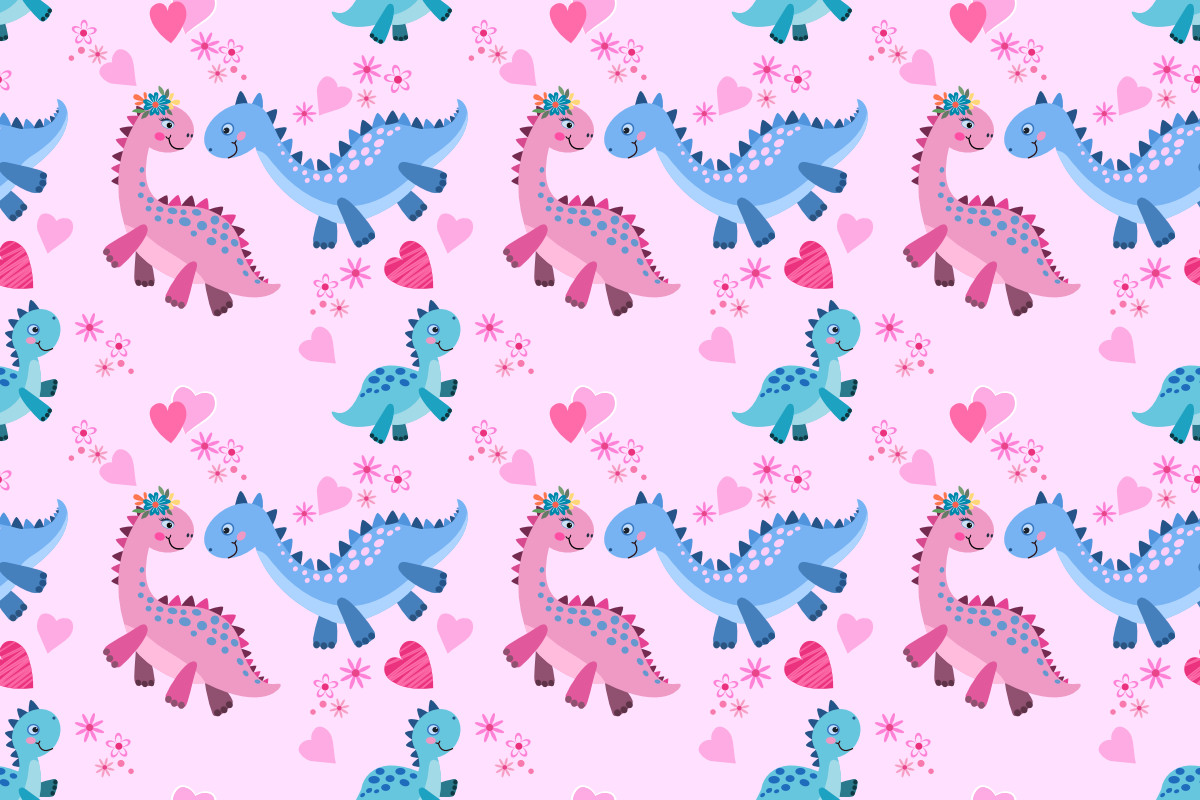Cute Pink Dinosaur Wallpapers