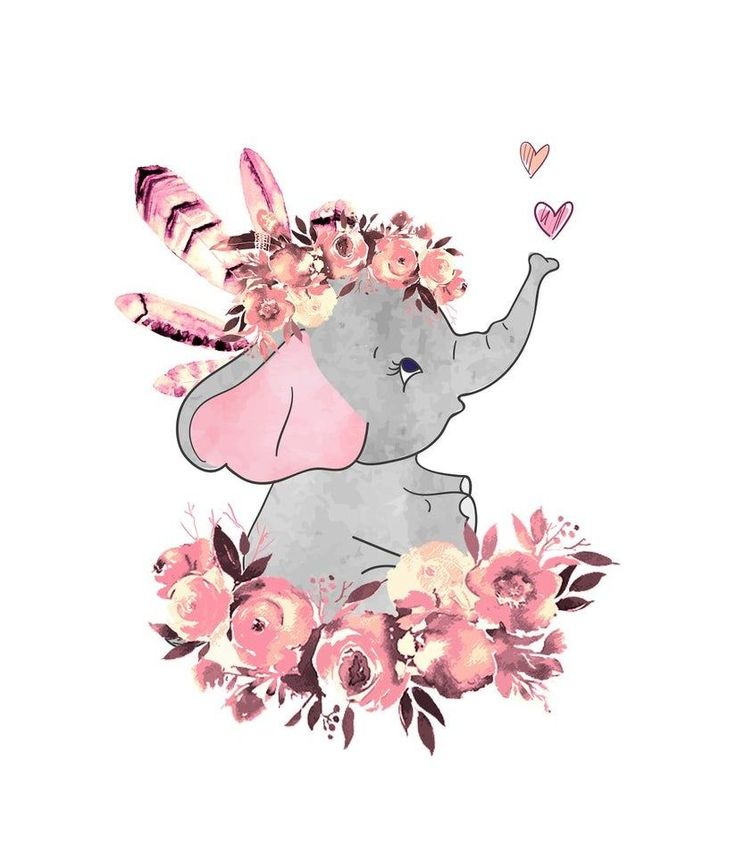 Cute Pink Elephant Wallpapers