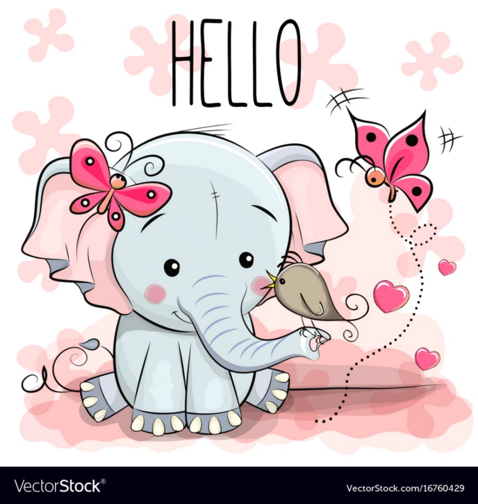 Cute Pink Elephant Wallpapers