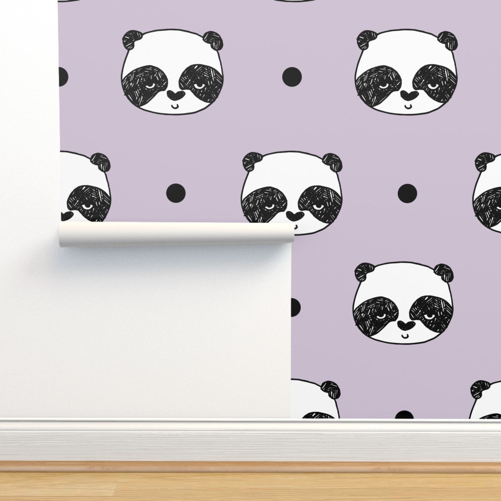 Cute Purple Panda Wallpapers