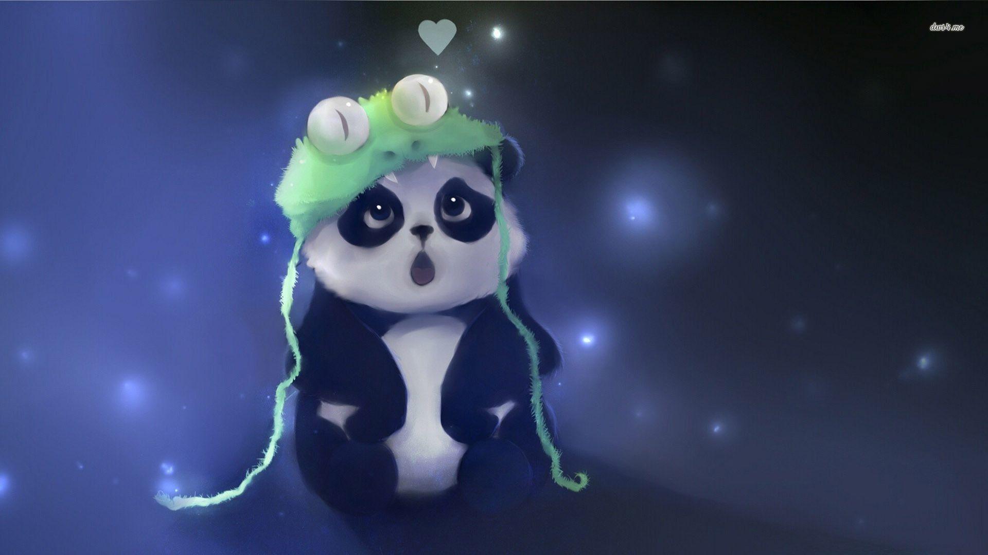 Cute Purple Panda Wallpapers