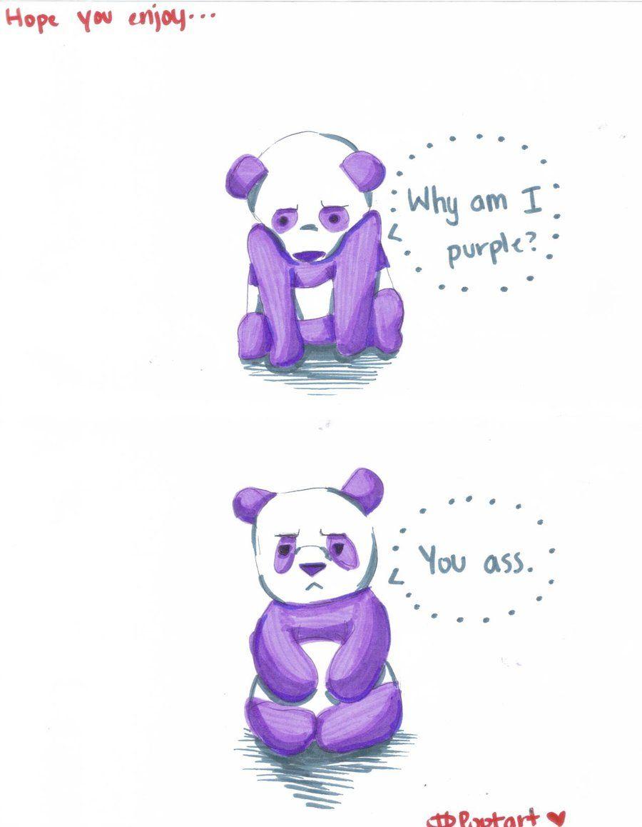 Cute Purple Panda Wallpapers