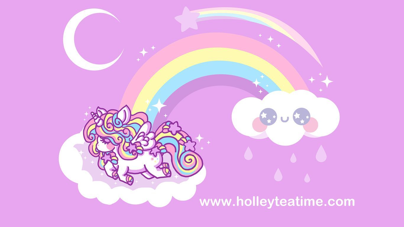 Cute Rainbow Unicorn DesktopWallpapers