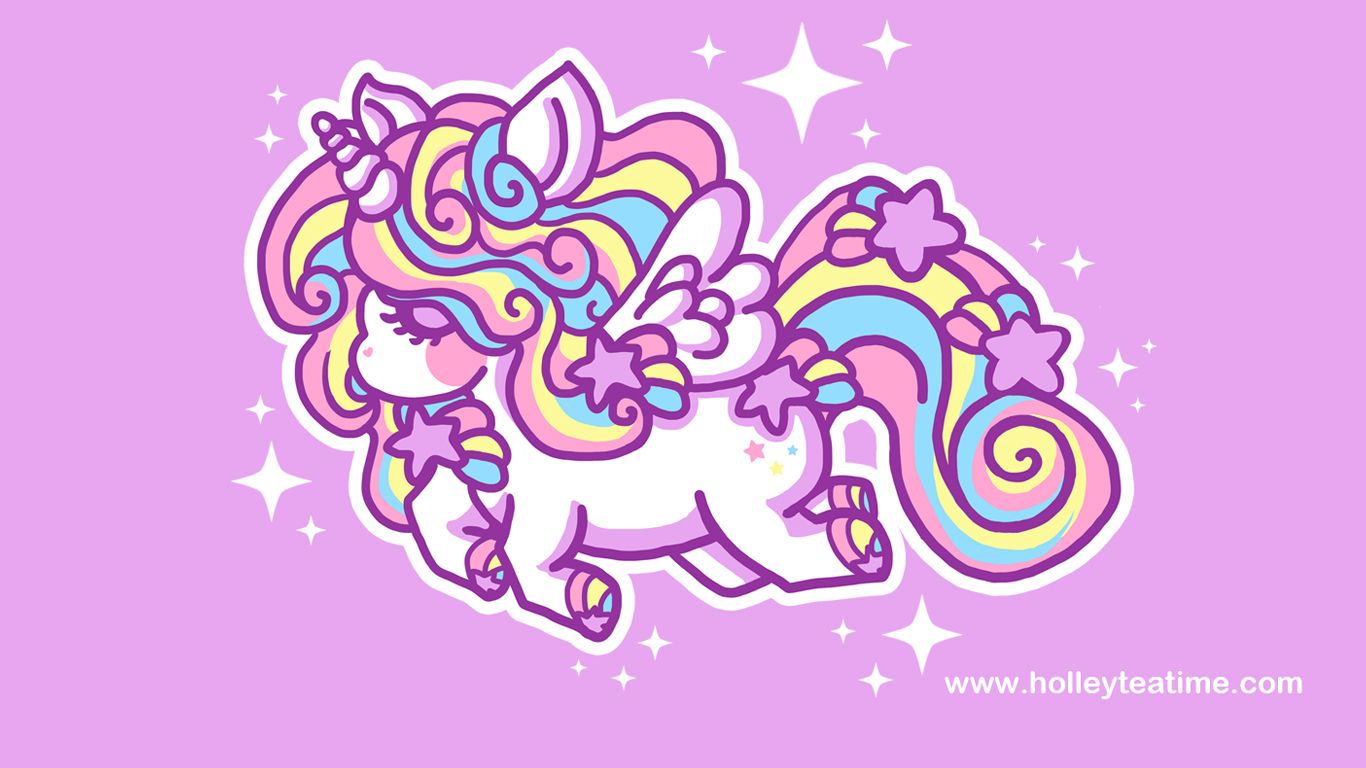 Cute Rainbow Unicorn DesktopWallpapers