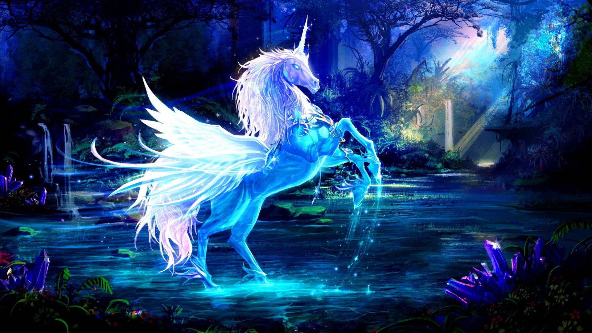 Cute Rainbow Unicorn DesktopWallpapers