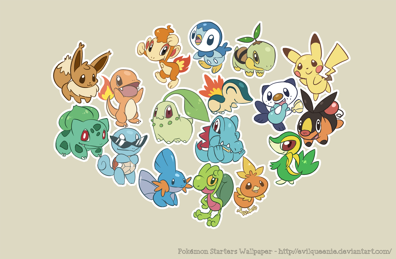 Cute Starter Pokemon Wallpapers