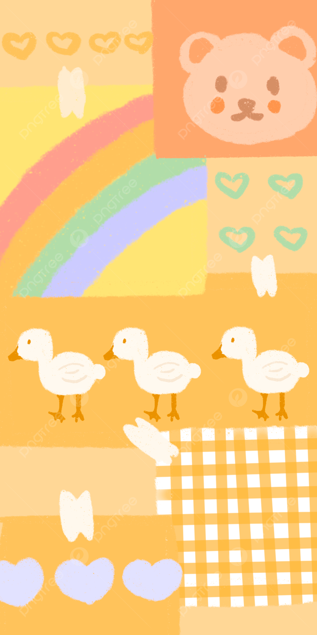 Cute Yellow Ducks Wallpapers