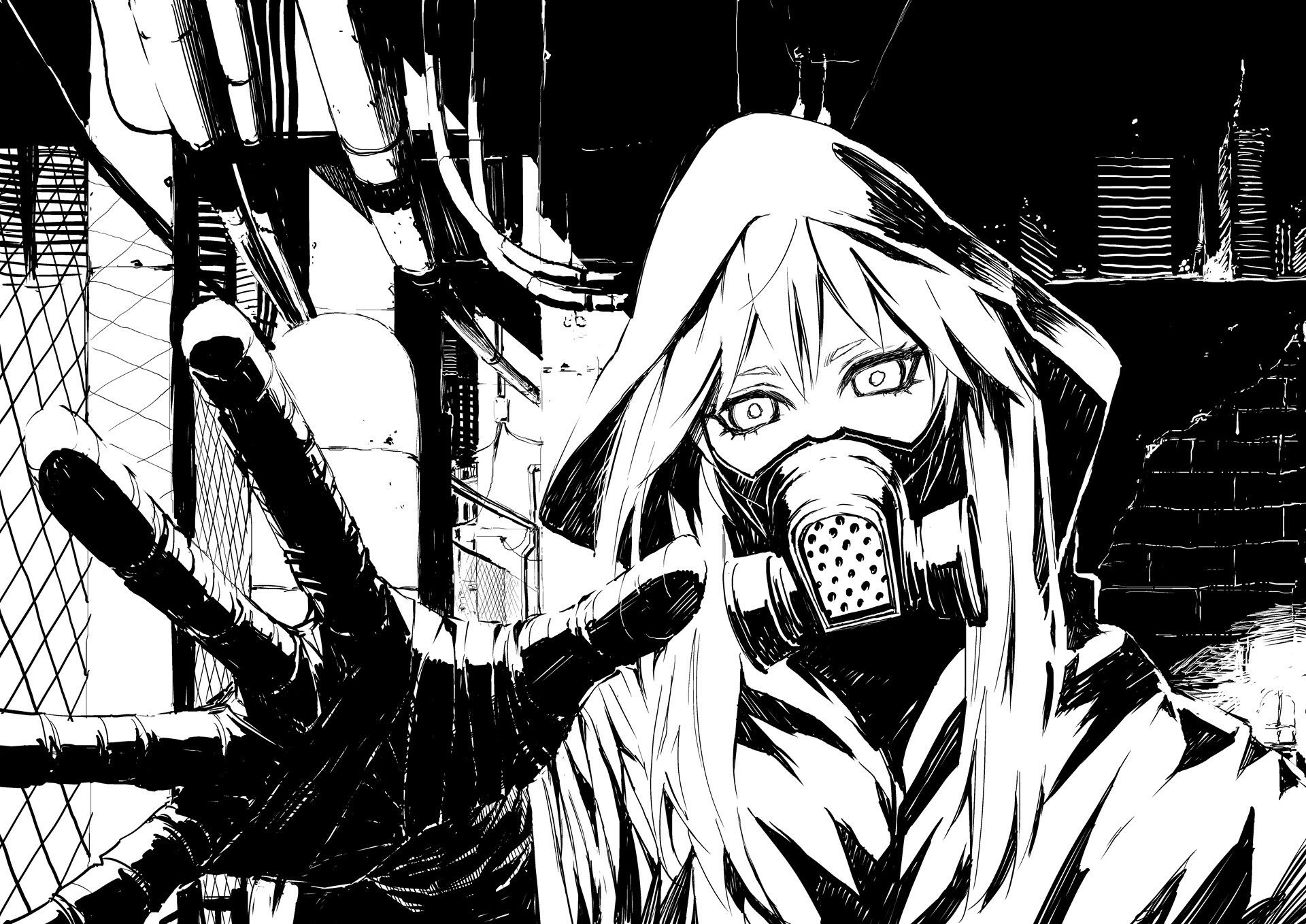 Cool Anime Characters Black And WhiteWallpapers