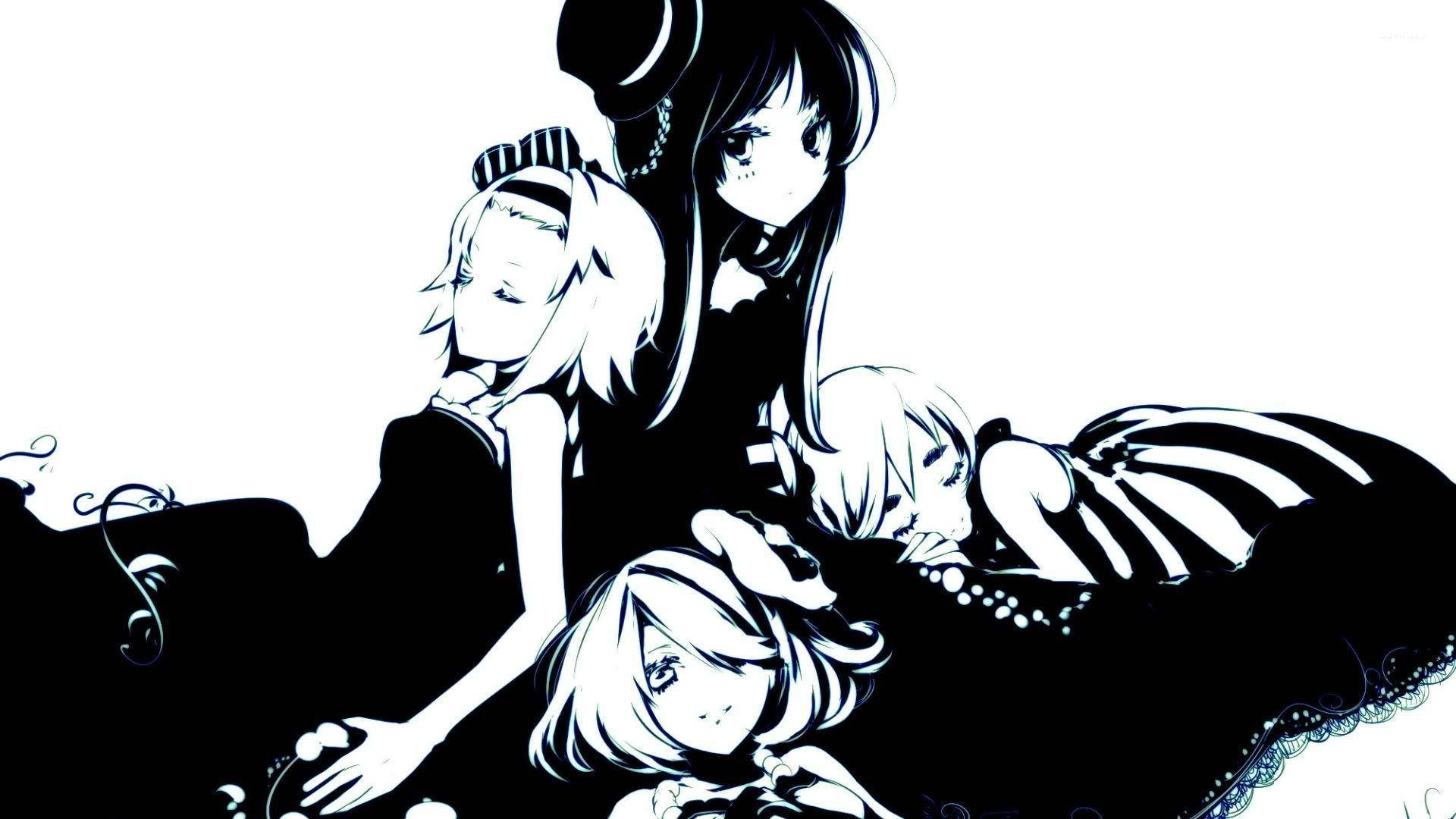 Cool Anime Characters Black And WhiteWallpapers