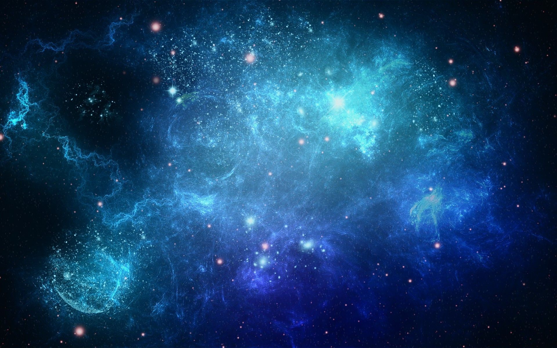 Cool Blue Galaxy Stars Wallpapers