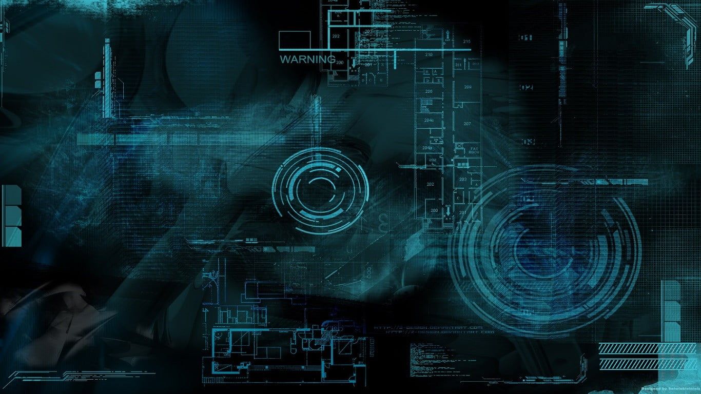 Cool Blue Technology Wallpapers