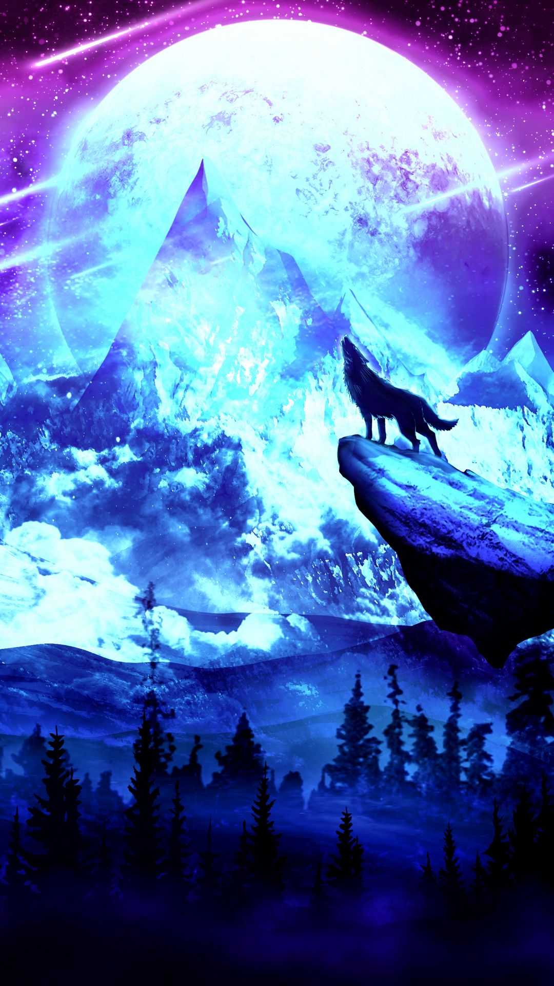 Cool Blue WolfWallpapers