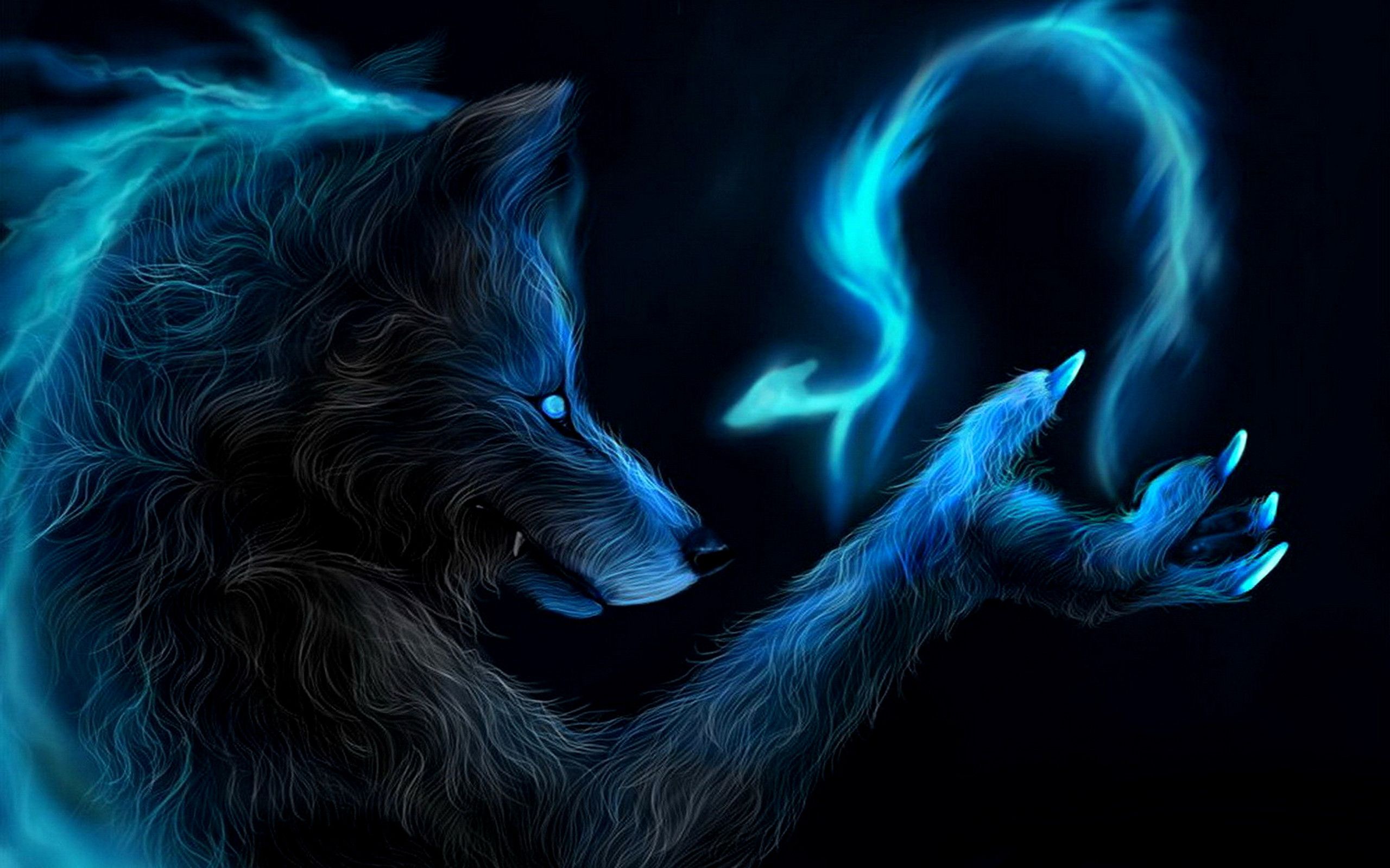 Cool Blue WolfWallpapers