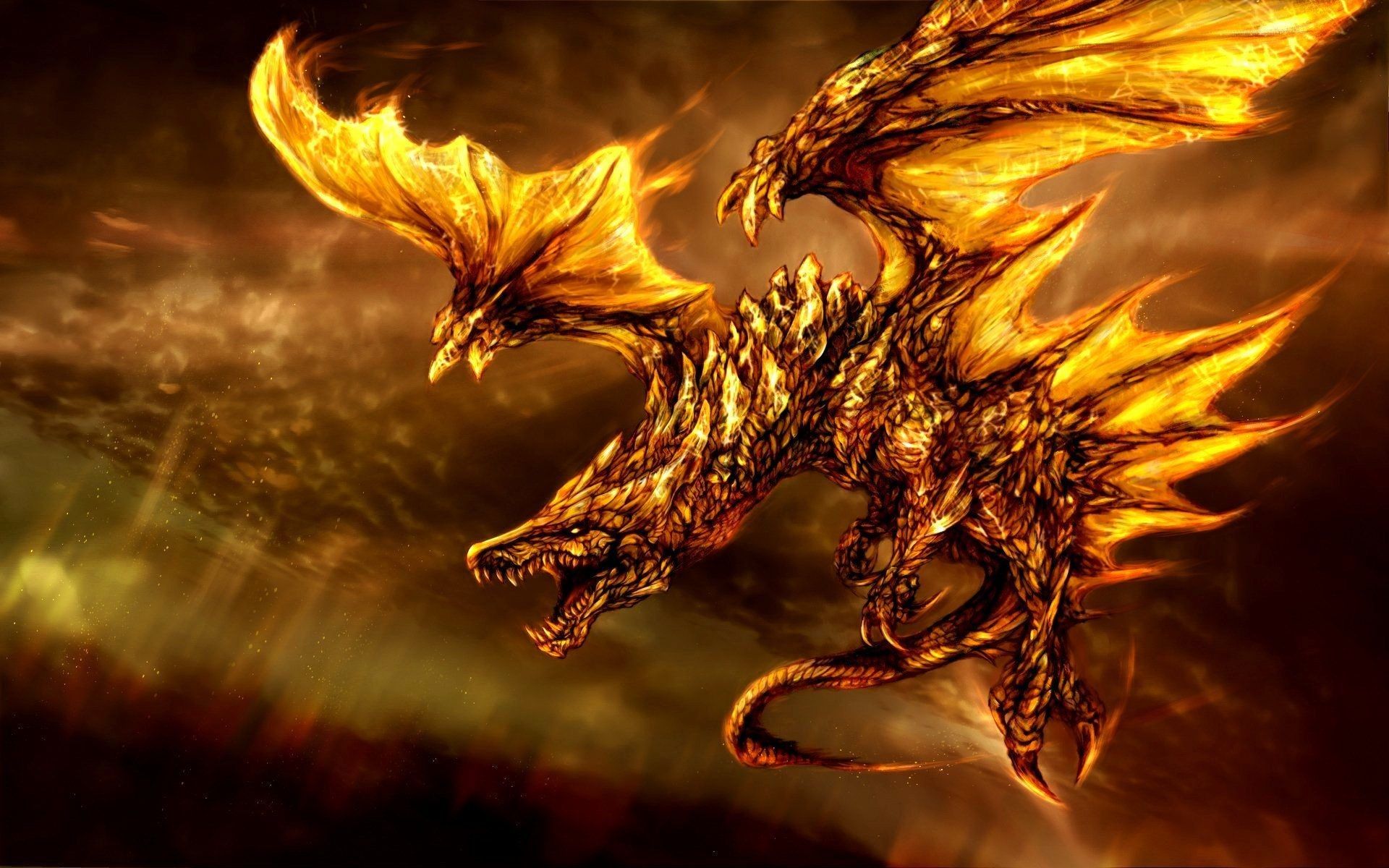 Cool Fire Dragon Wallpapers