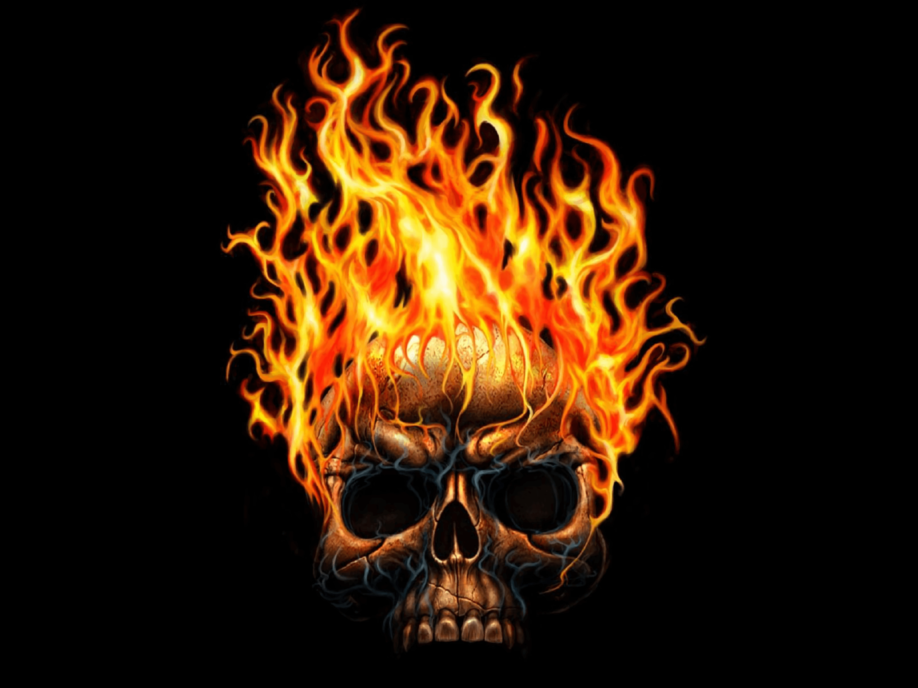 Cool Flaming SkullWallpapers