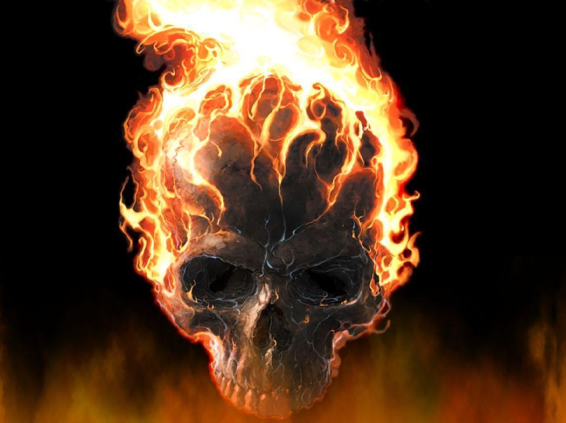 Cool Flaming SkullWallpapers