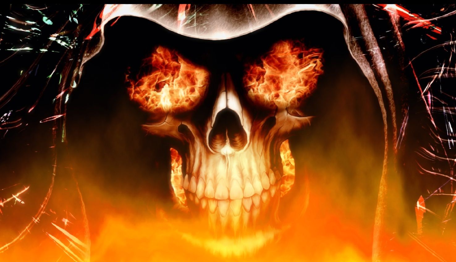 Cool Flaming SkullWallpapers