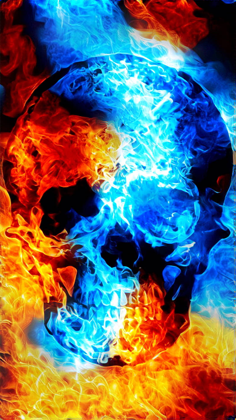 Cool Flaming SkullWallpapers