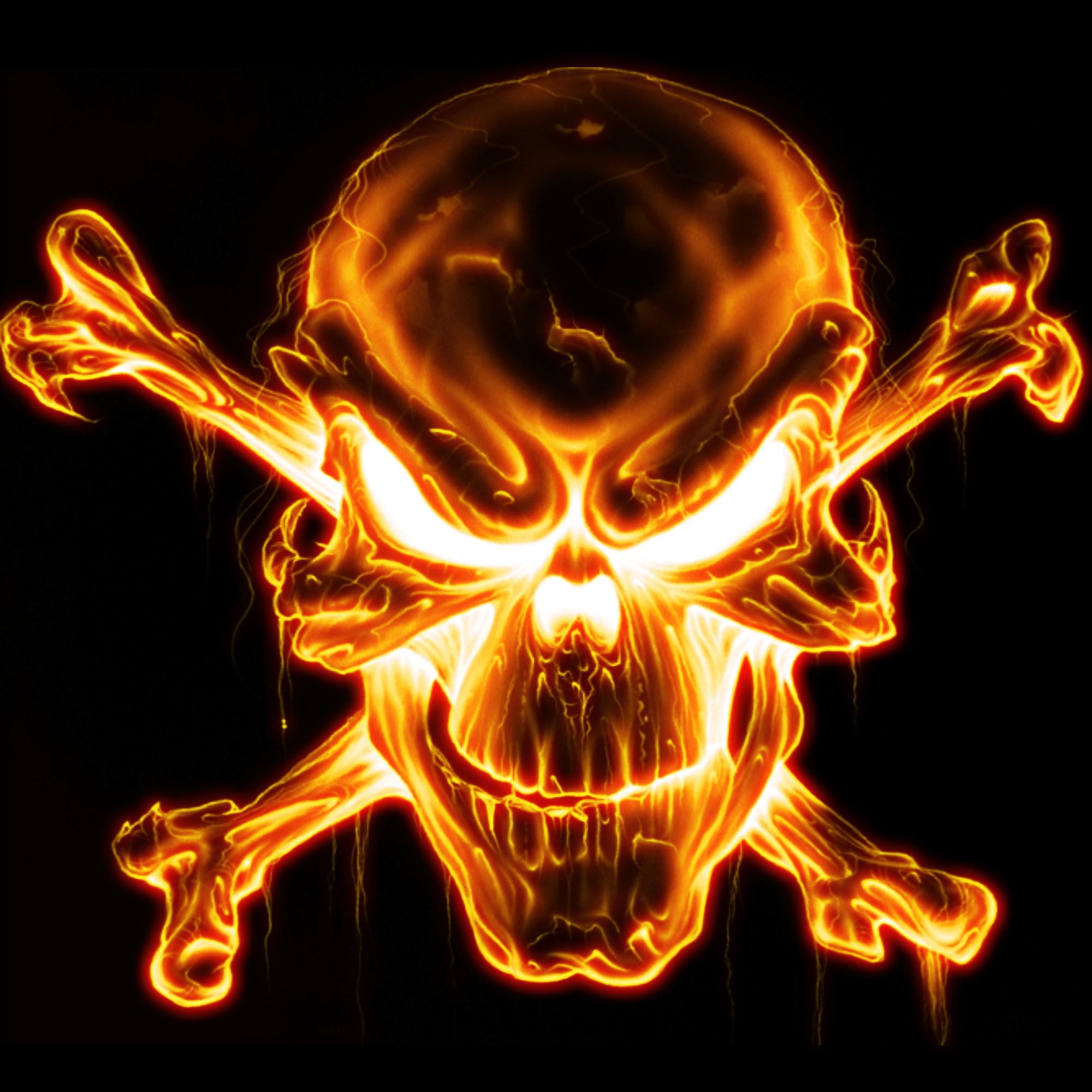 Cool Flaming SkullWallpapers