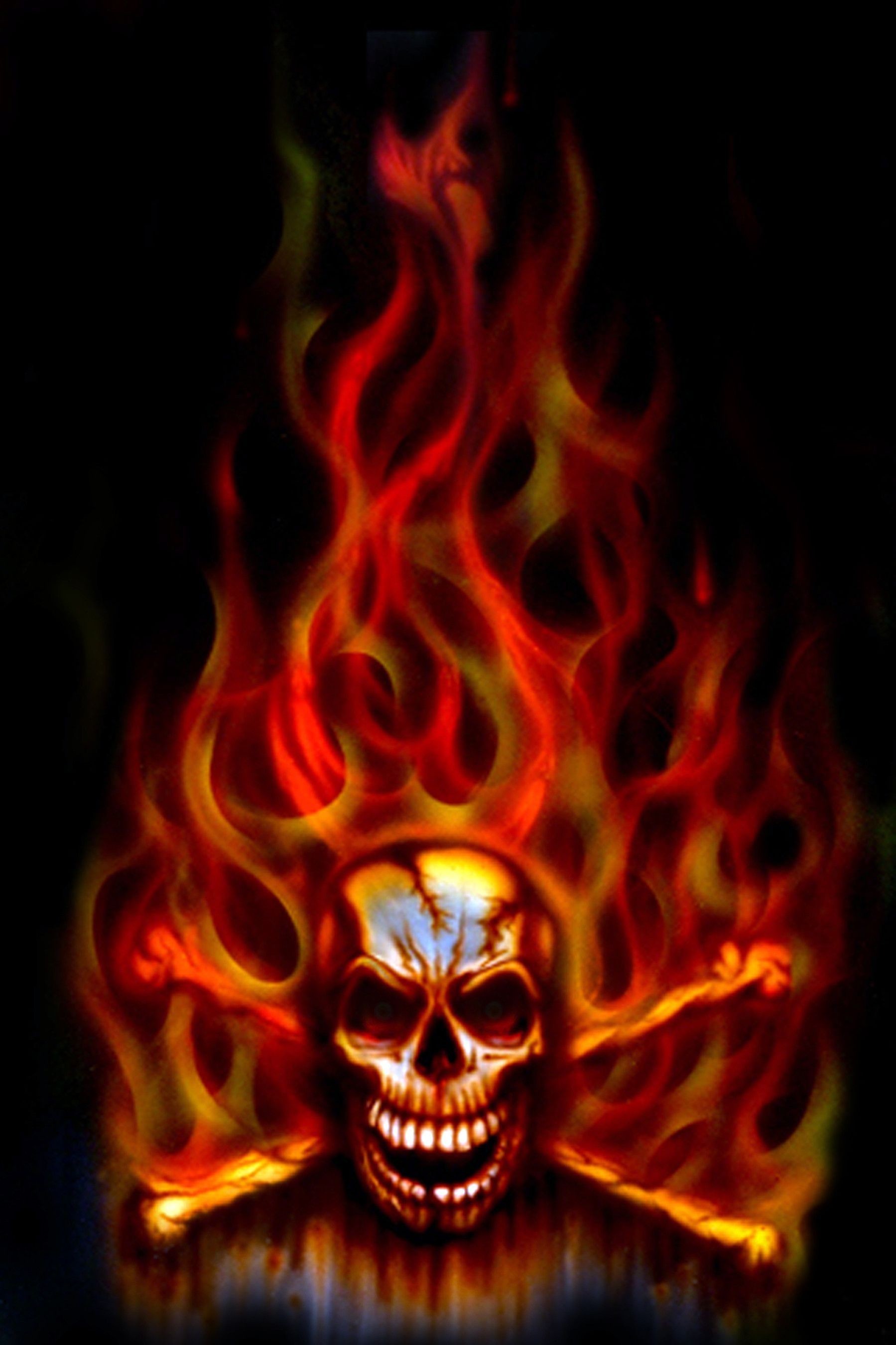 Cool Flaming SkullWallpapers