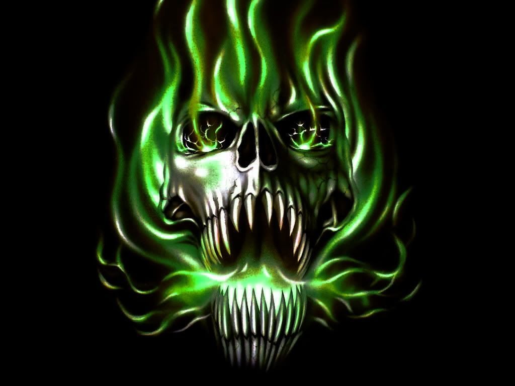 Cool Flaming SkullWallpapers