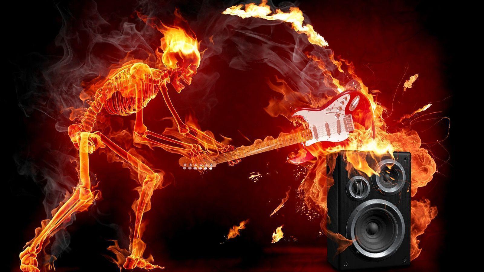 Cool Flaming SkullWallpapers