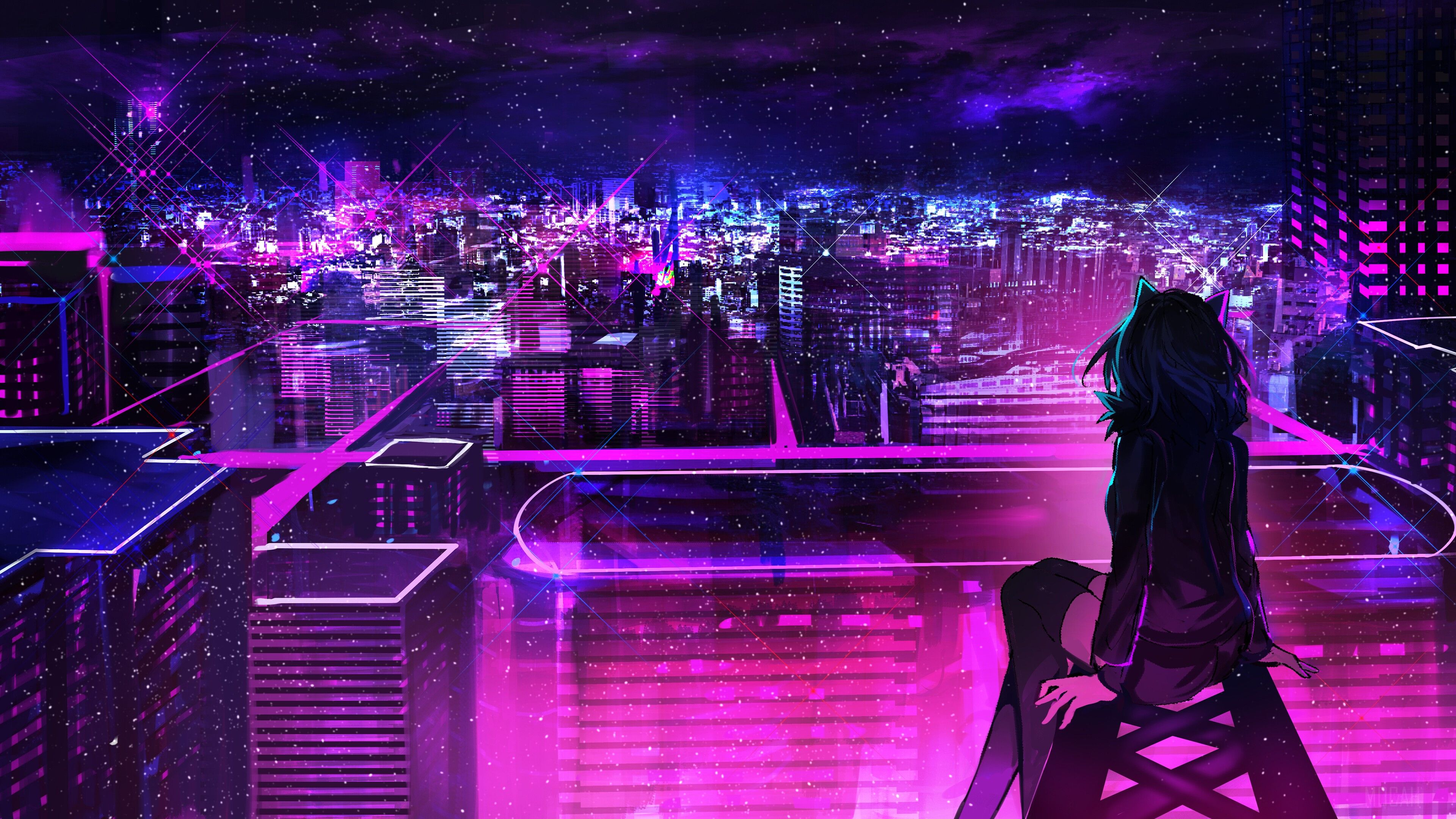 Cool Neon Anime Wallpapers