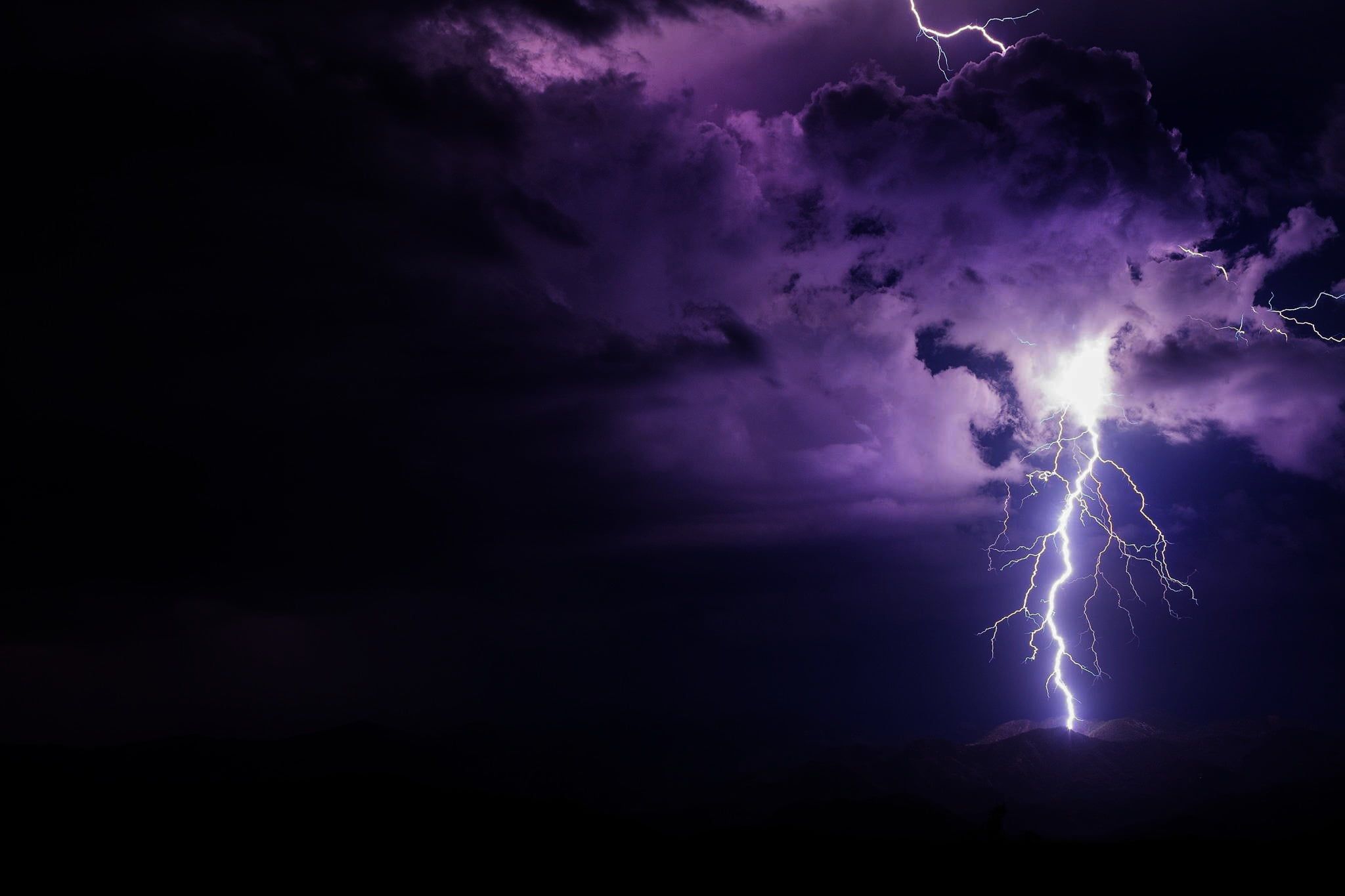 Cool Purple Lightning Wallpapers