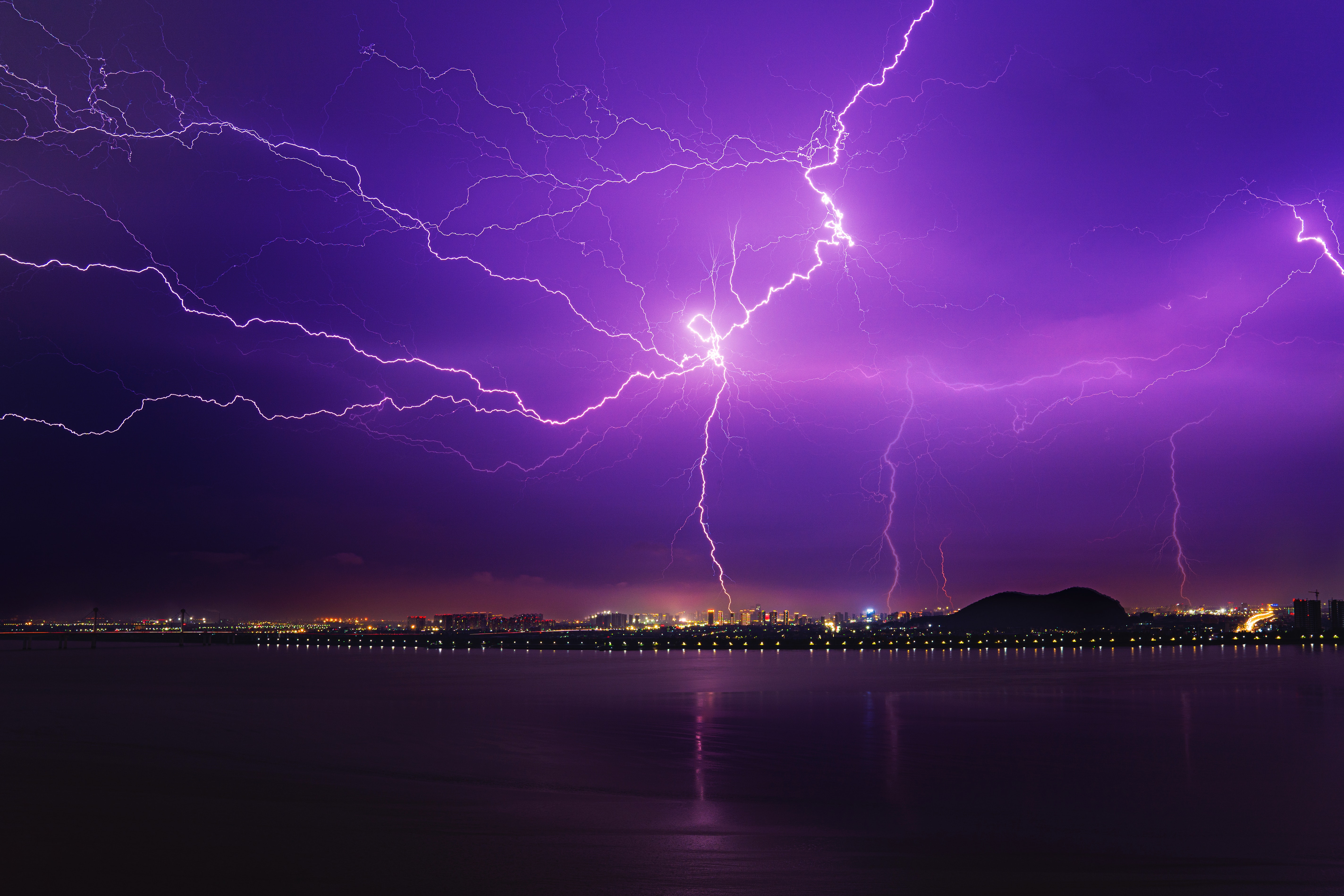 Cool Purple Lightning Wallpapers