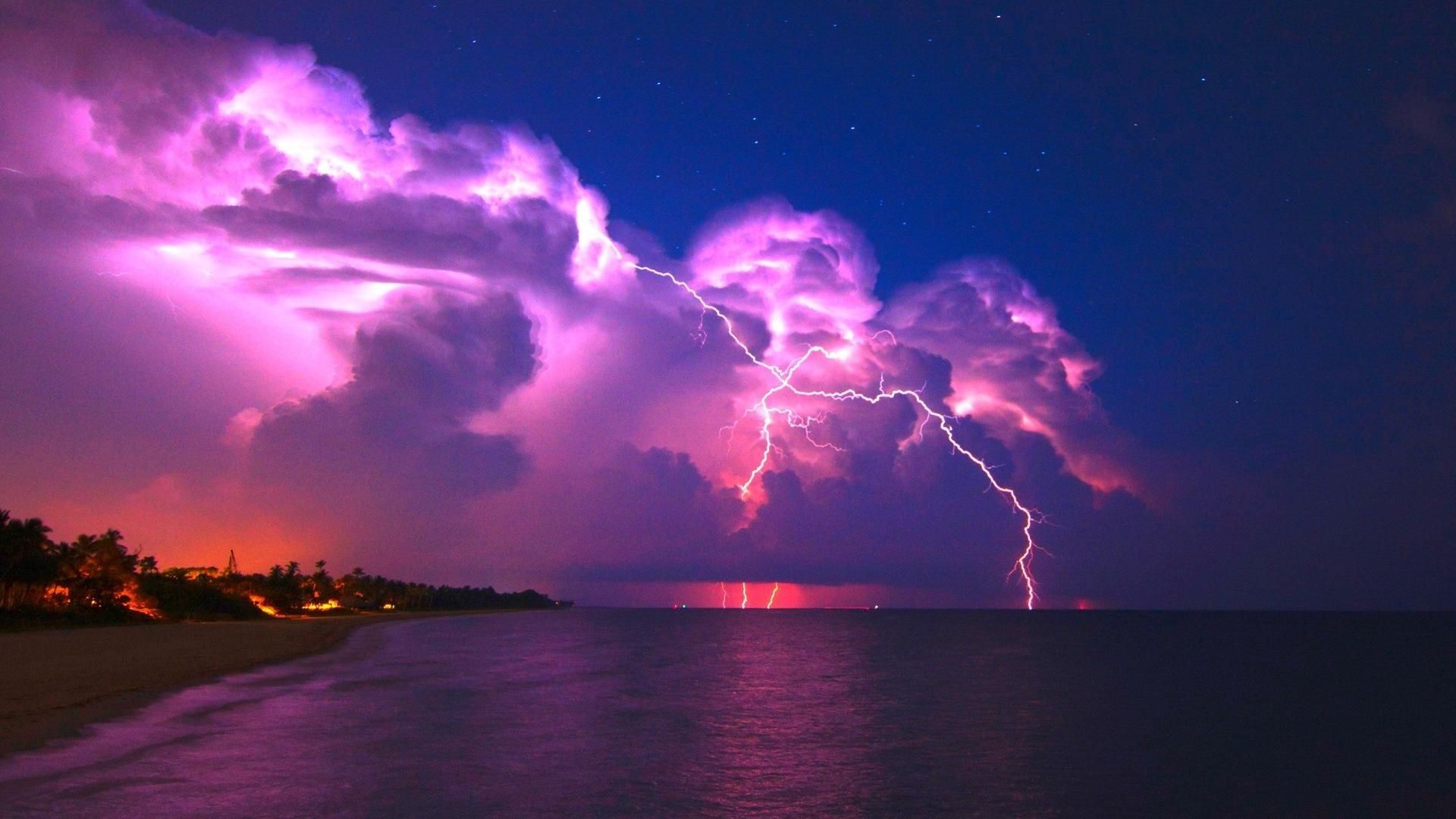 Cool Purple Lightning Wallpapers