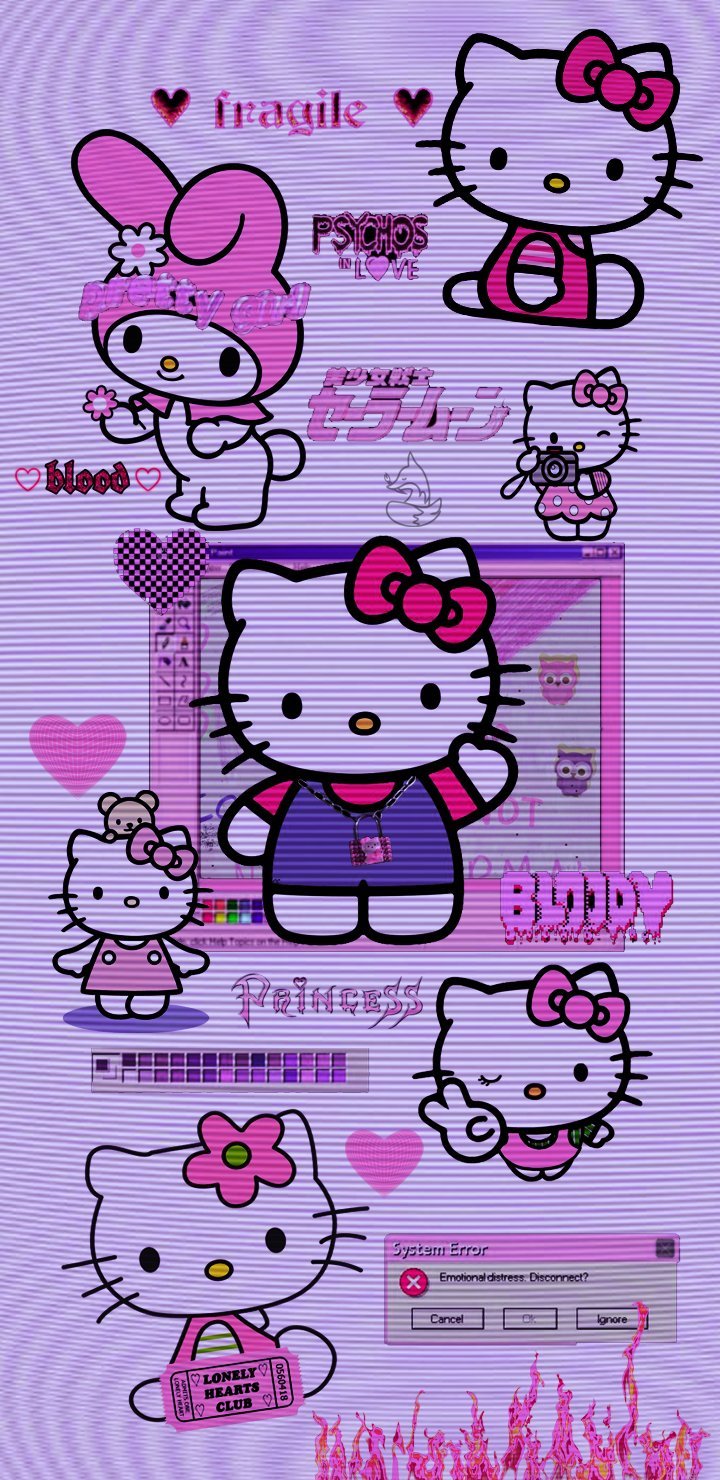 Retro Hello Kitty Wallpapers