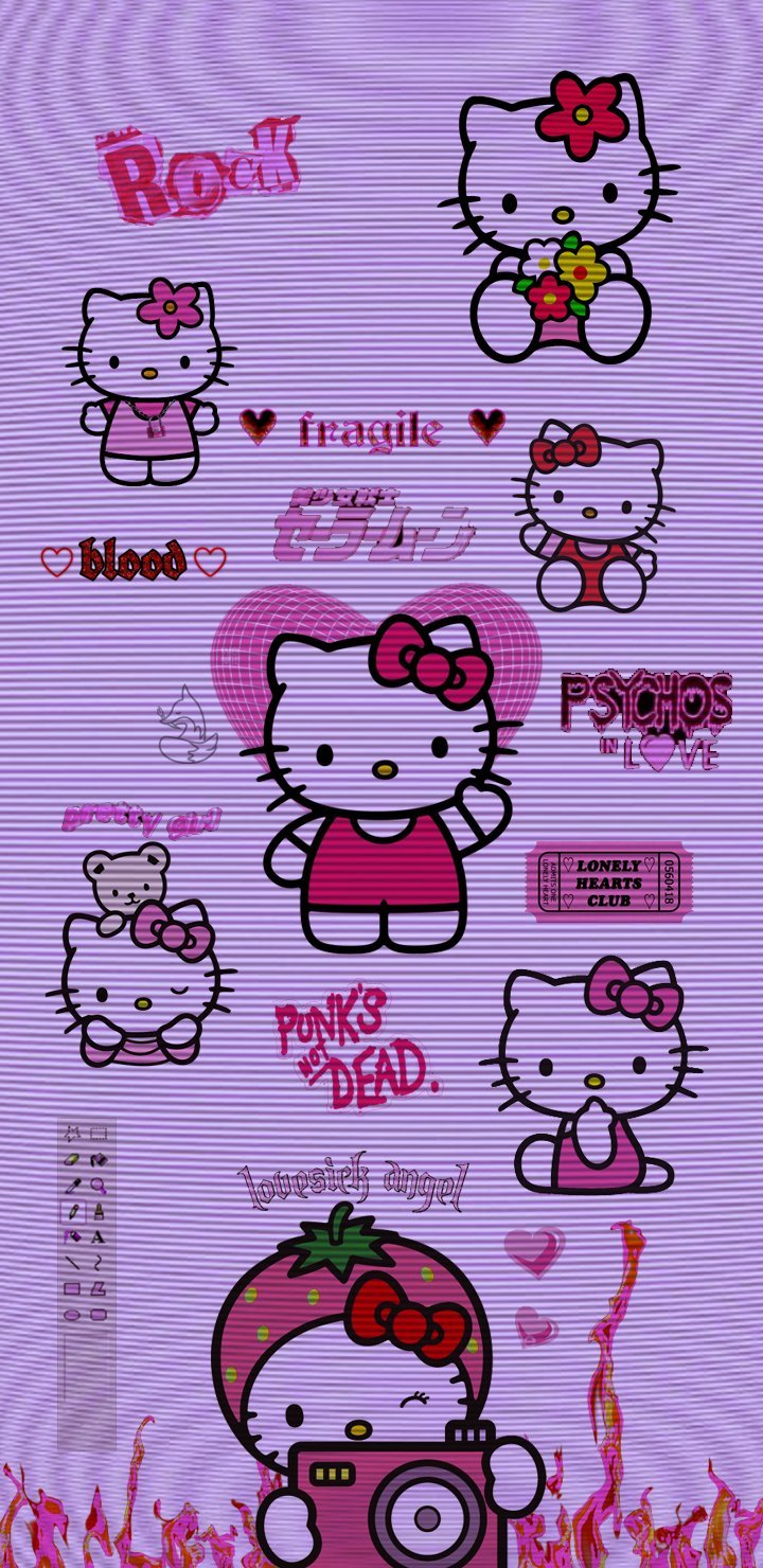 Retro Hello Kitty Wallpapers