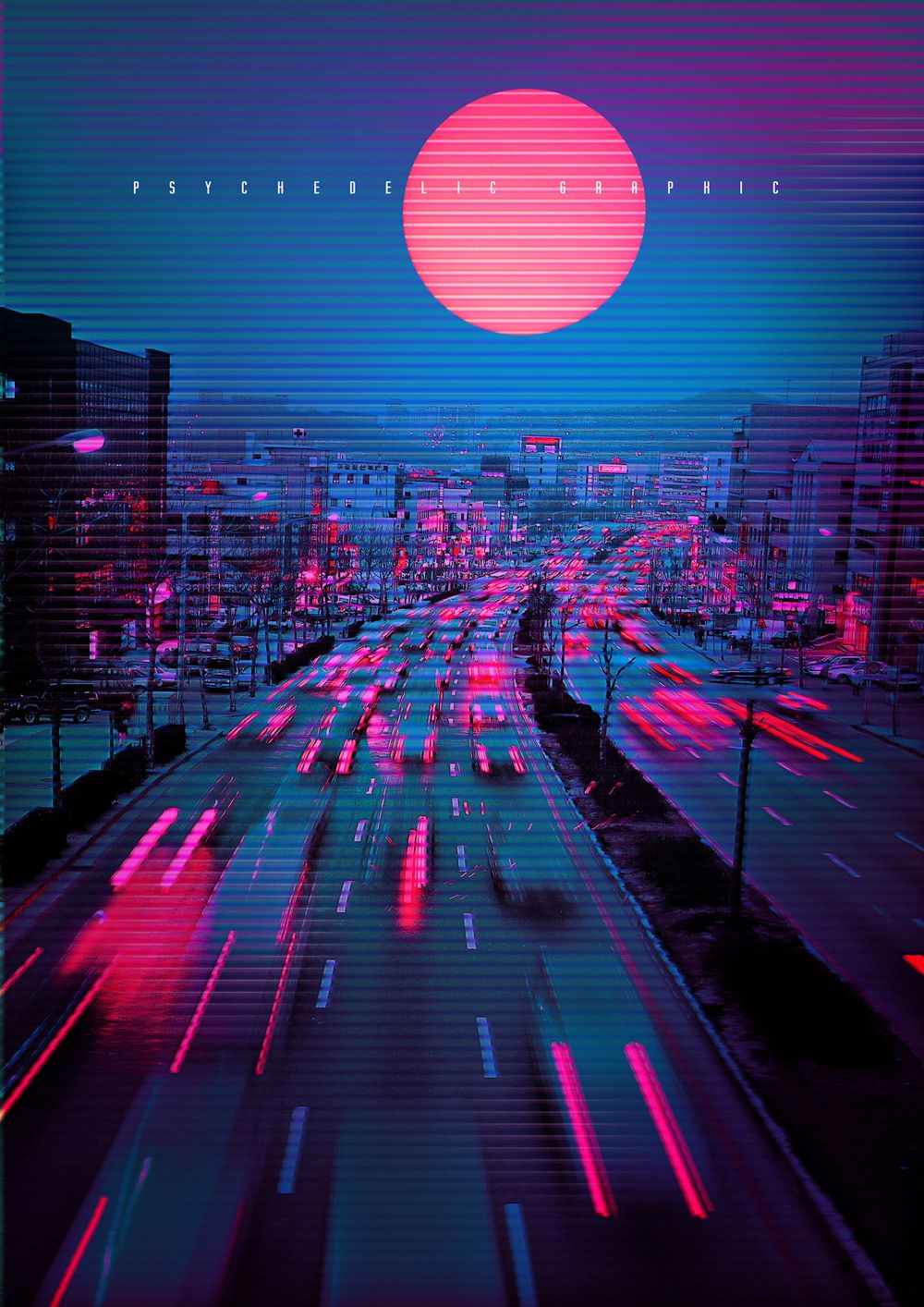 Retro Neon City Wallpapers