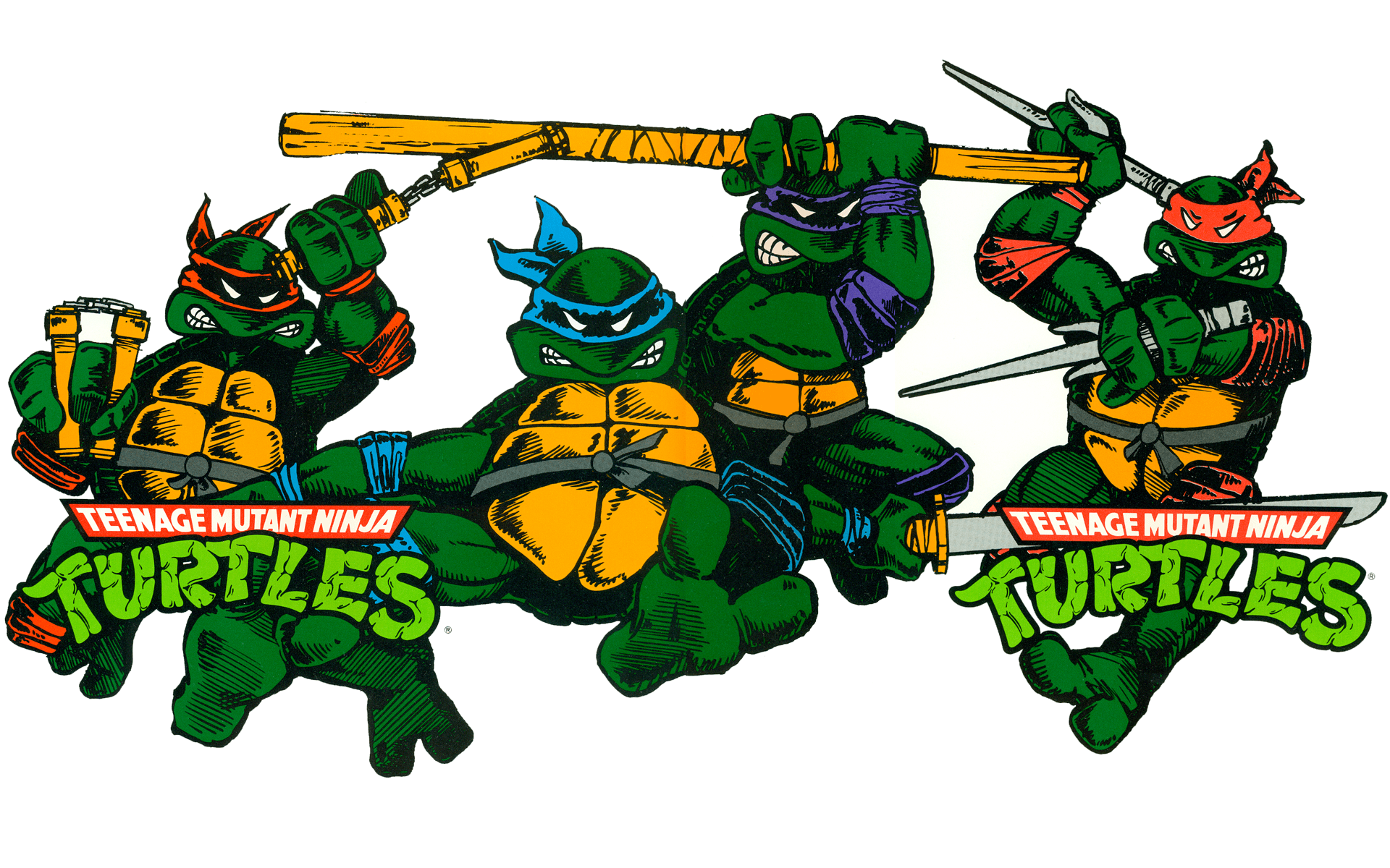 Retro Ninja Turtles  Wallpapers