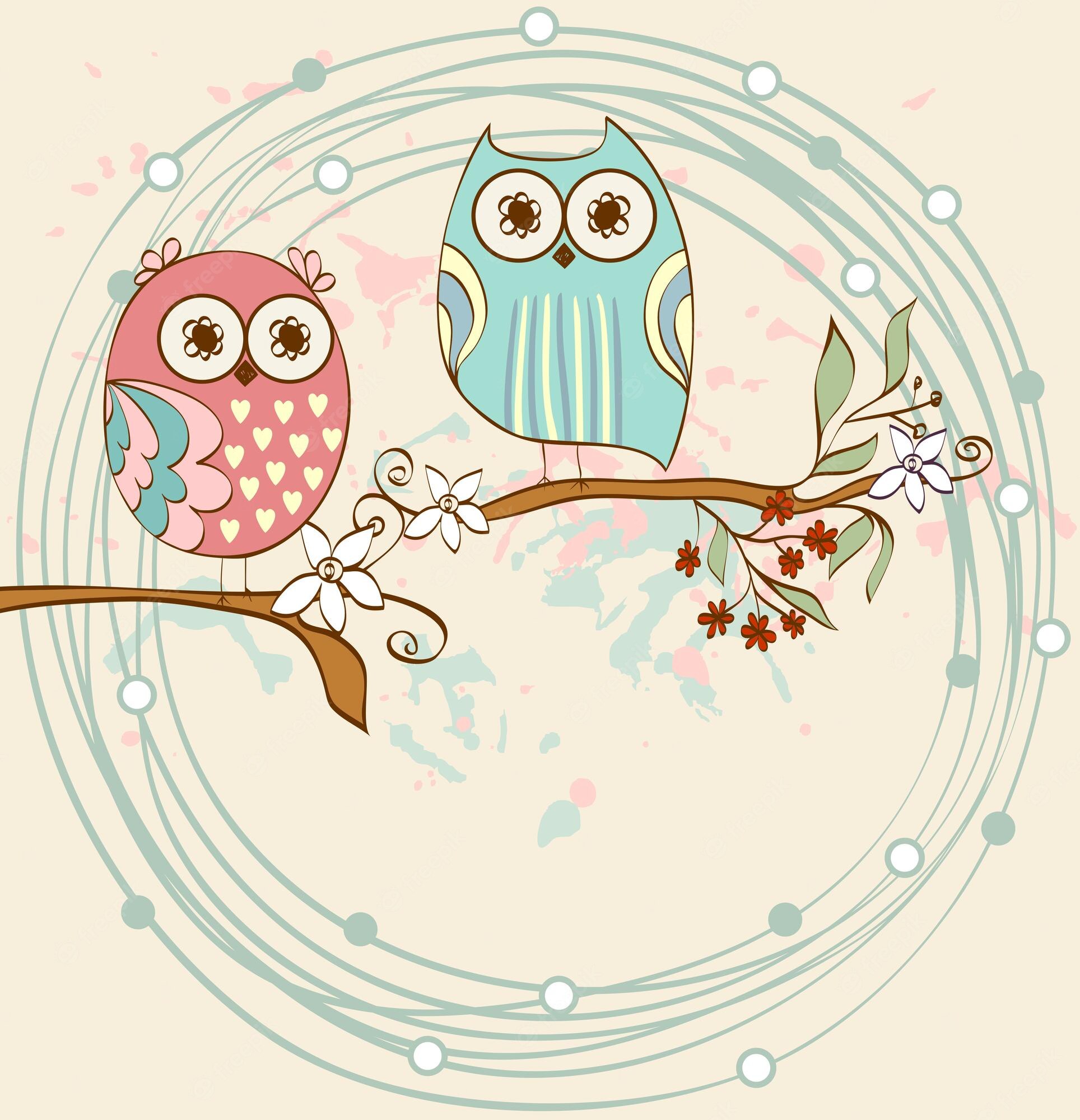 Retro Owl Wallpapers