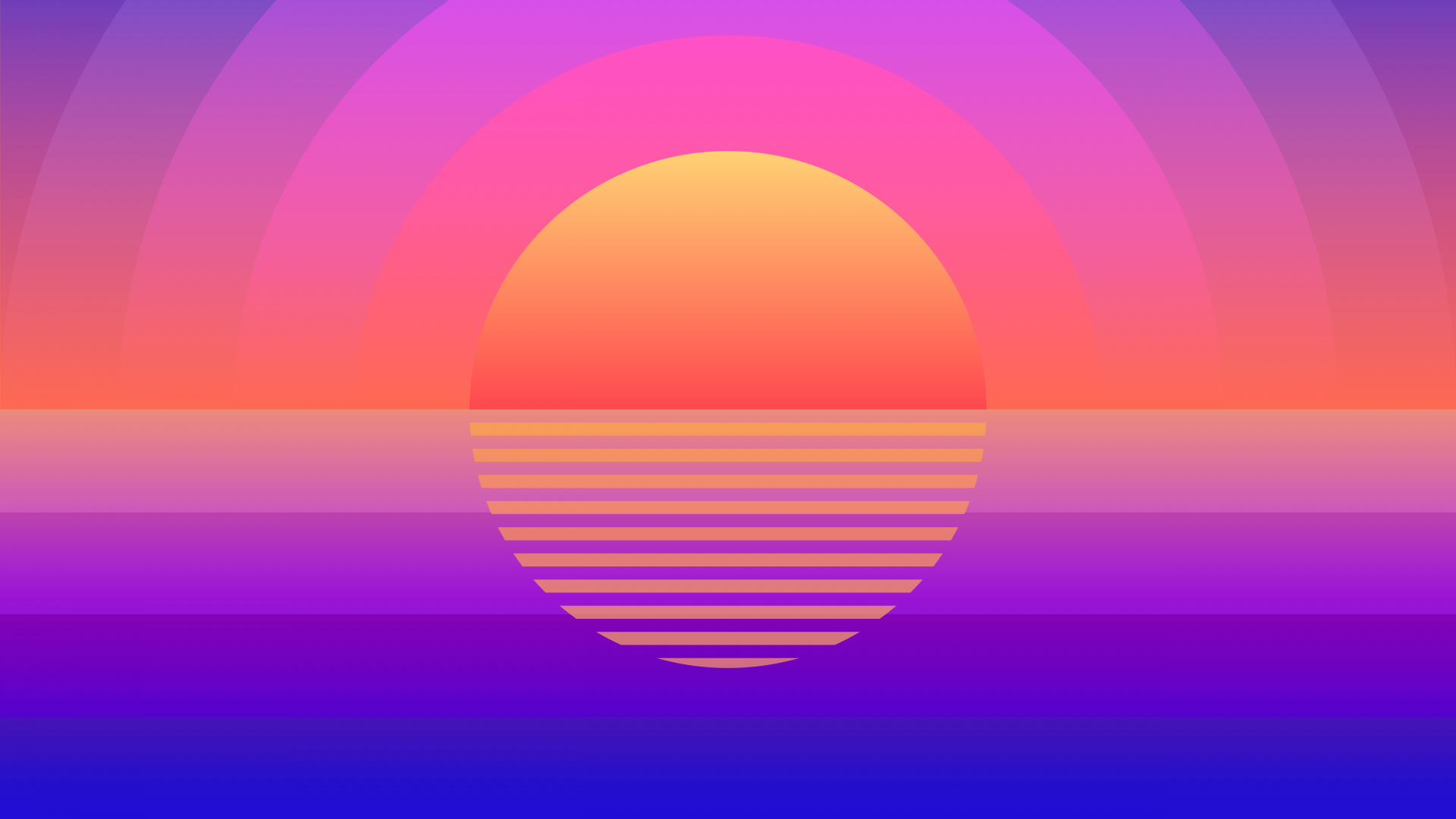 Retro Sunset 1920X1080Wallpapers