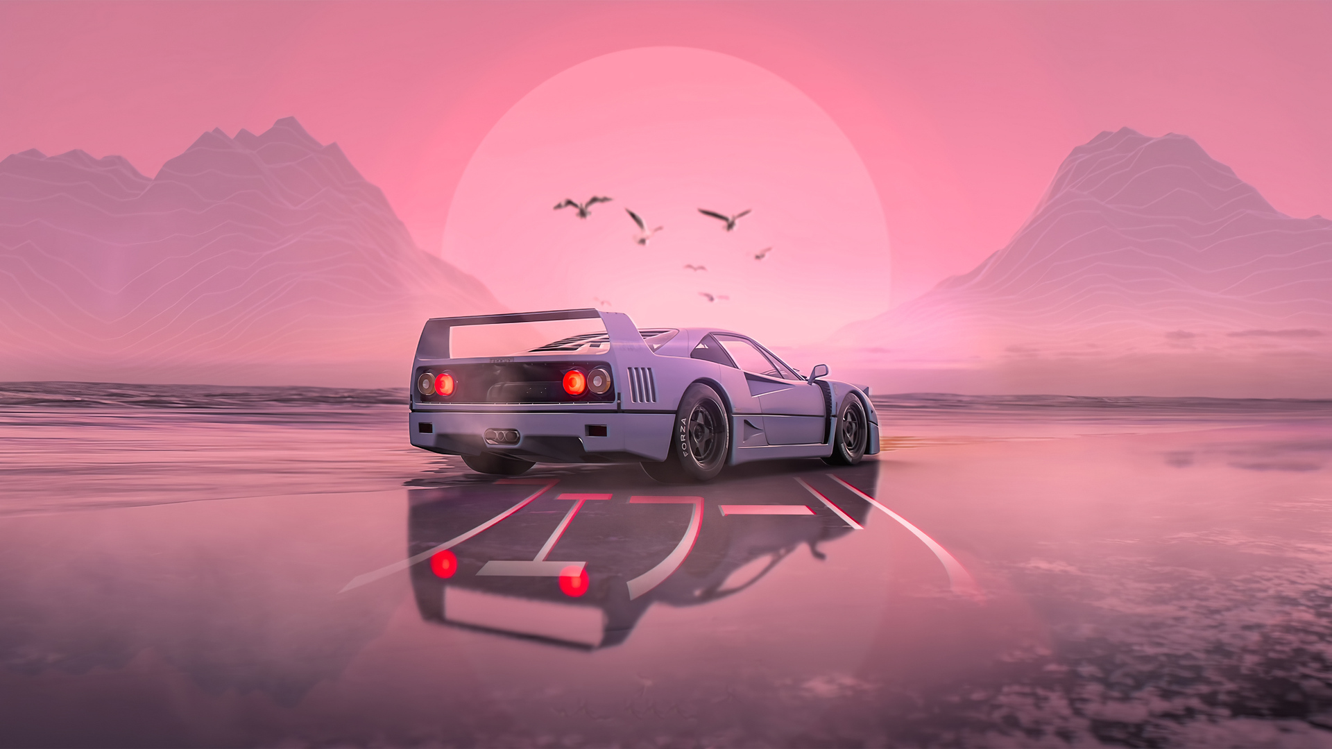 Retrowave CarWallpapers